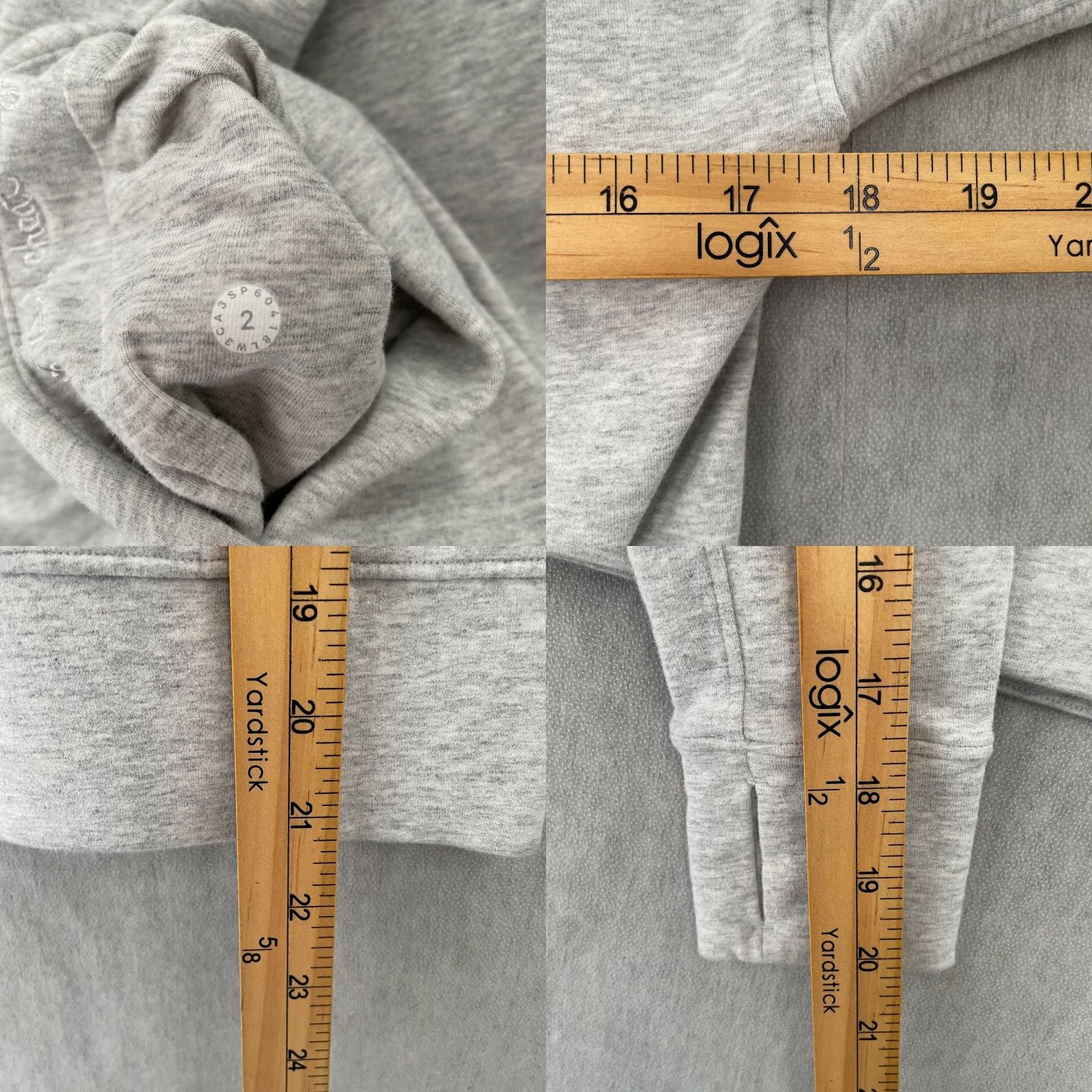 Lululemon Lululemon Sweatshirt Pullover Womens 2 Gray Turtleneck Pockets Logo University College School Sports Size XS / US 0-2 / IT 36-38 - 8 Thumbnail