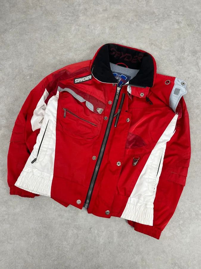 Spyder Spyder Red & White Ski Jacket Size US XL / EU 56 / 4 - 4 Thumbnail