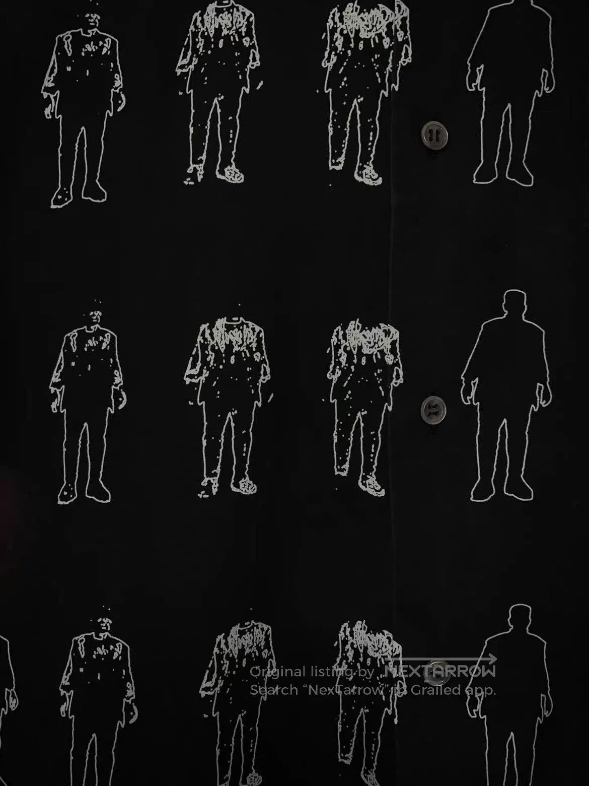 Undercover Undercover 02AW multi Figure Print black Shirt. Size US L / EU 52-54 / 3 - 4 Thumbnail
