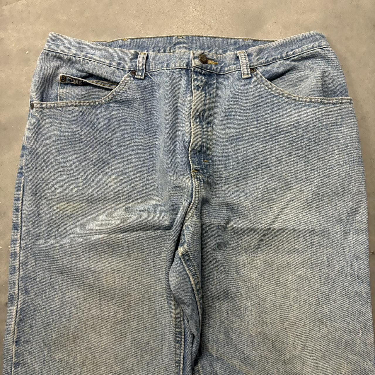 Japanese Brand × Vintage Crazy Vintage Y2K/2000s Light Wash Essential Denim Jeans! Size US 35 - 5 Thumbnail
