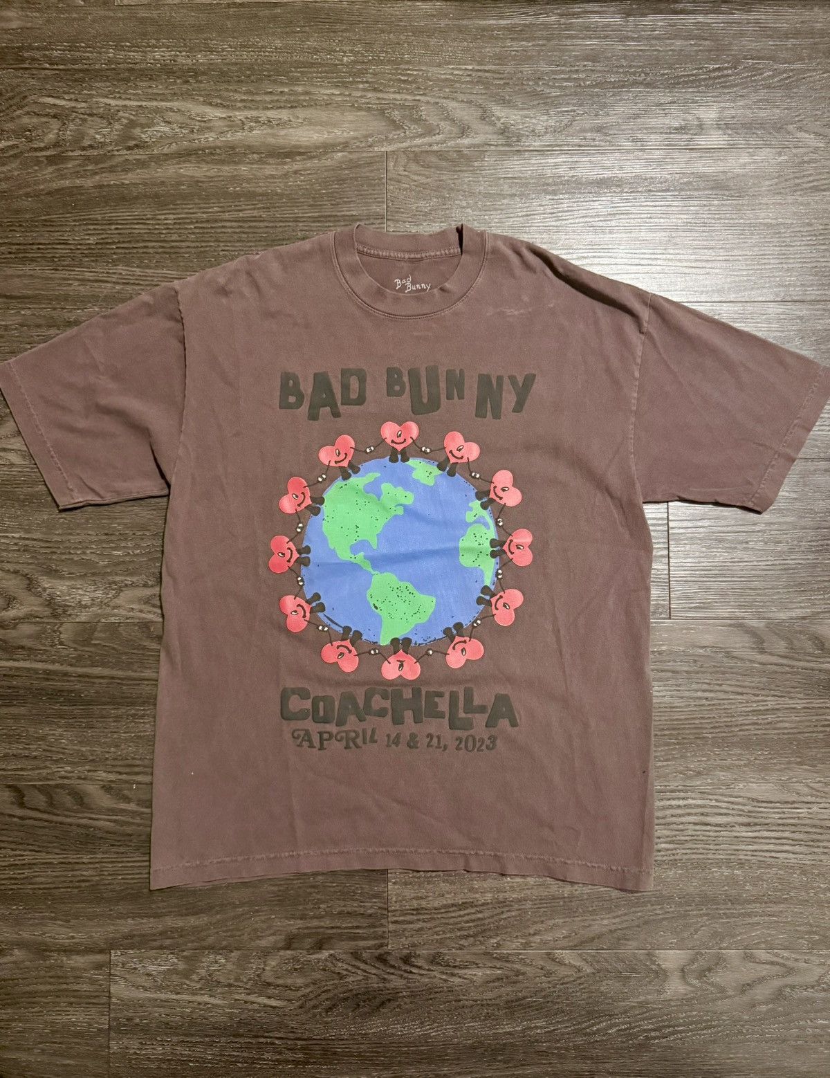 NEW BAD BUNNY COACHELLA TEE ORIGINAL MERCH SZ factory L