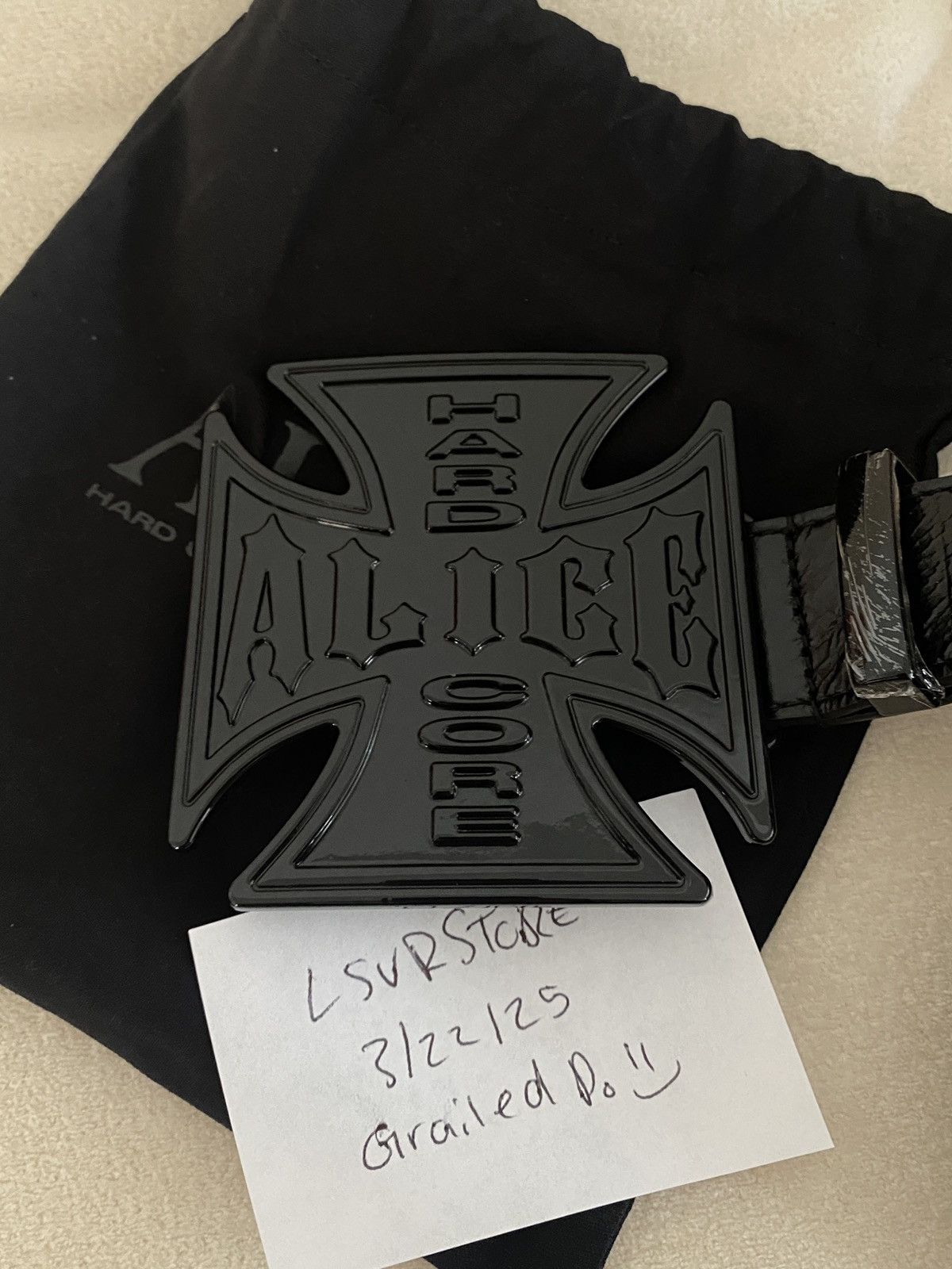 Alice Hollywood Blistered Chopper Belt Black/ Black OS