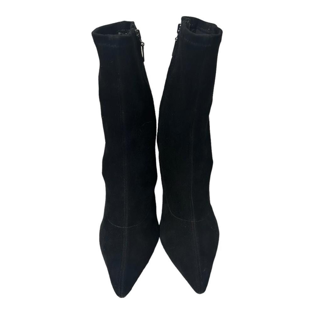 Nordstrom Nordstrom l Black Suede Heel Booties Size 8.5 Size US 8.5 / IT 38.5 - 2 Thumbnail