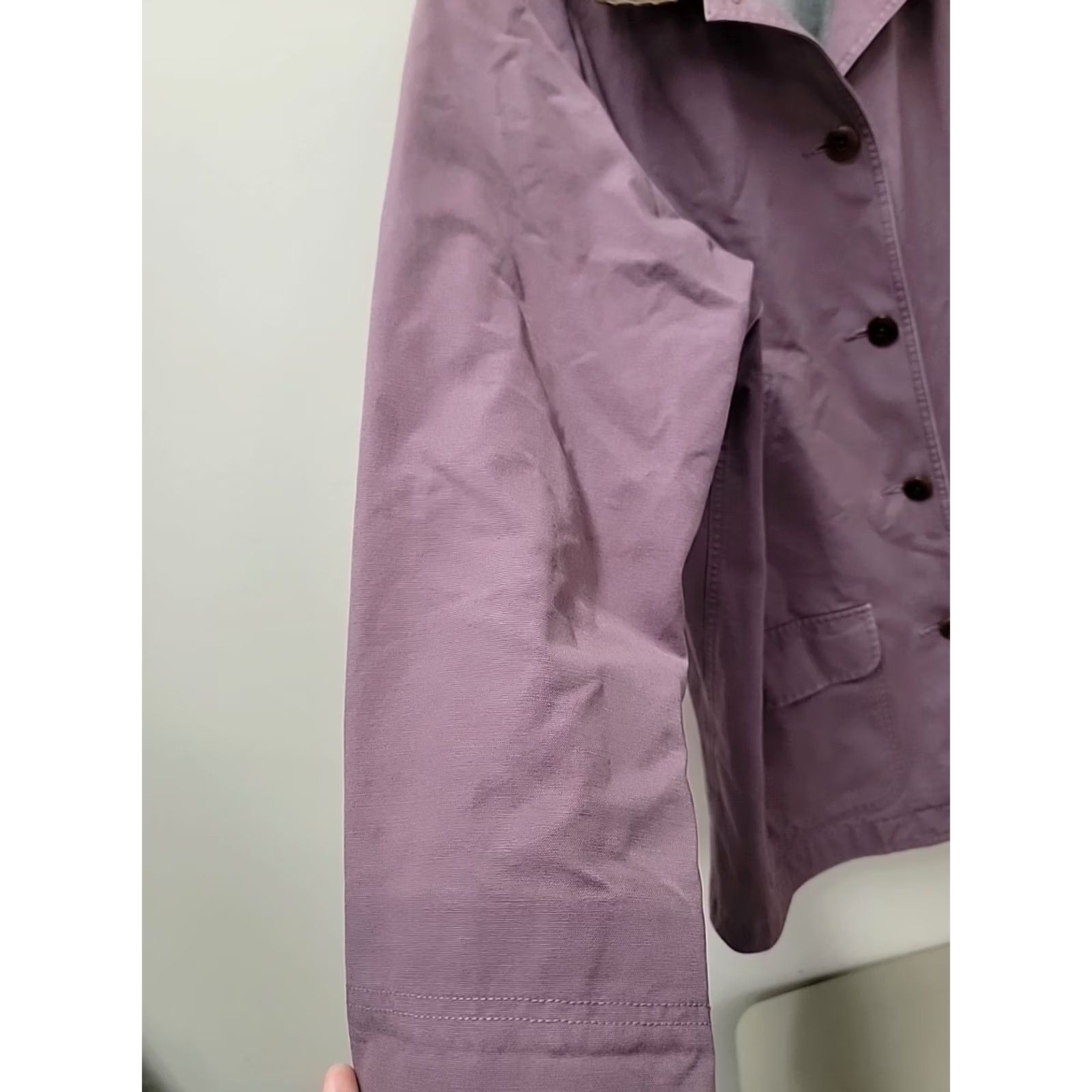 Vintage VINTAGE L.L.Bean Jacket Canvas Field Chore Barn Purple 2XL Women's Adirondack Chore Jacket Size XXL / US 16-18 / IT 52-54 - 4 Thumbnail