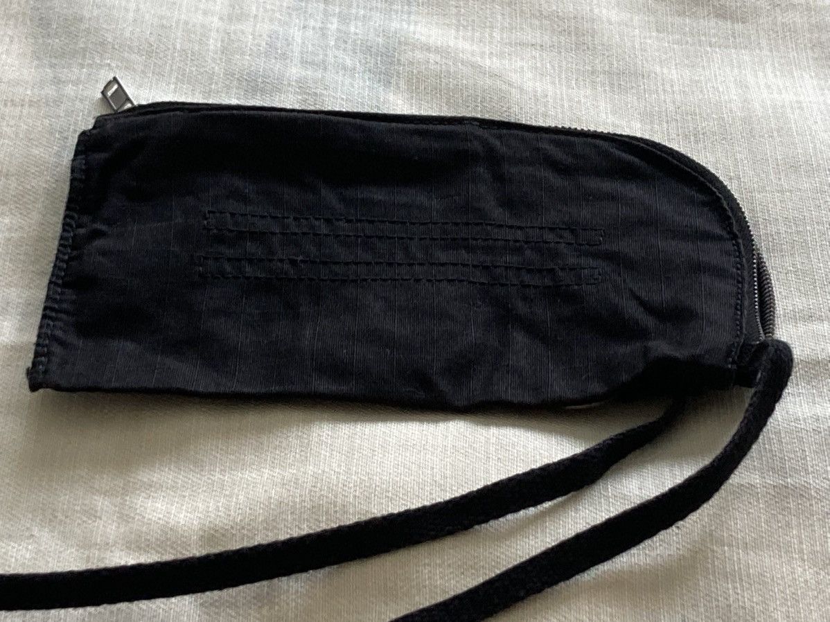 Rick Owens Rick Owens DRKSHDW Black Cotton Ripstop Phone Holder Pouch Size ONE SIZE - 3 Thumbnail