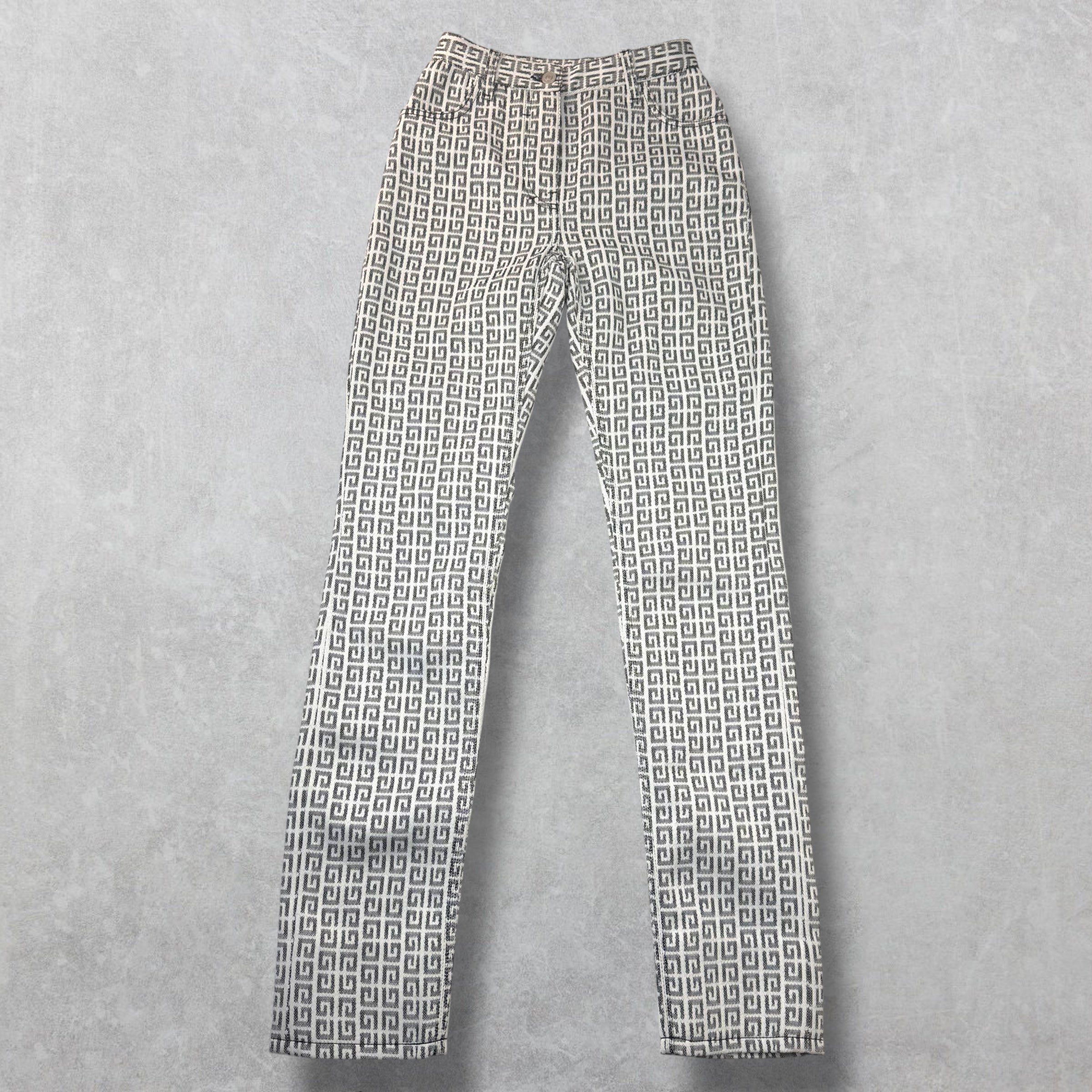 Givenchy Givenchy 4G Jacquard Denim Effect Pants 2 (26) Size US 26 / EU 42 - 2 Thumbnail