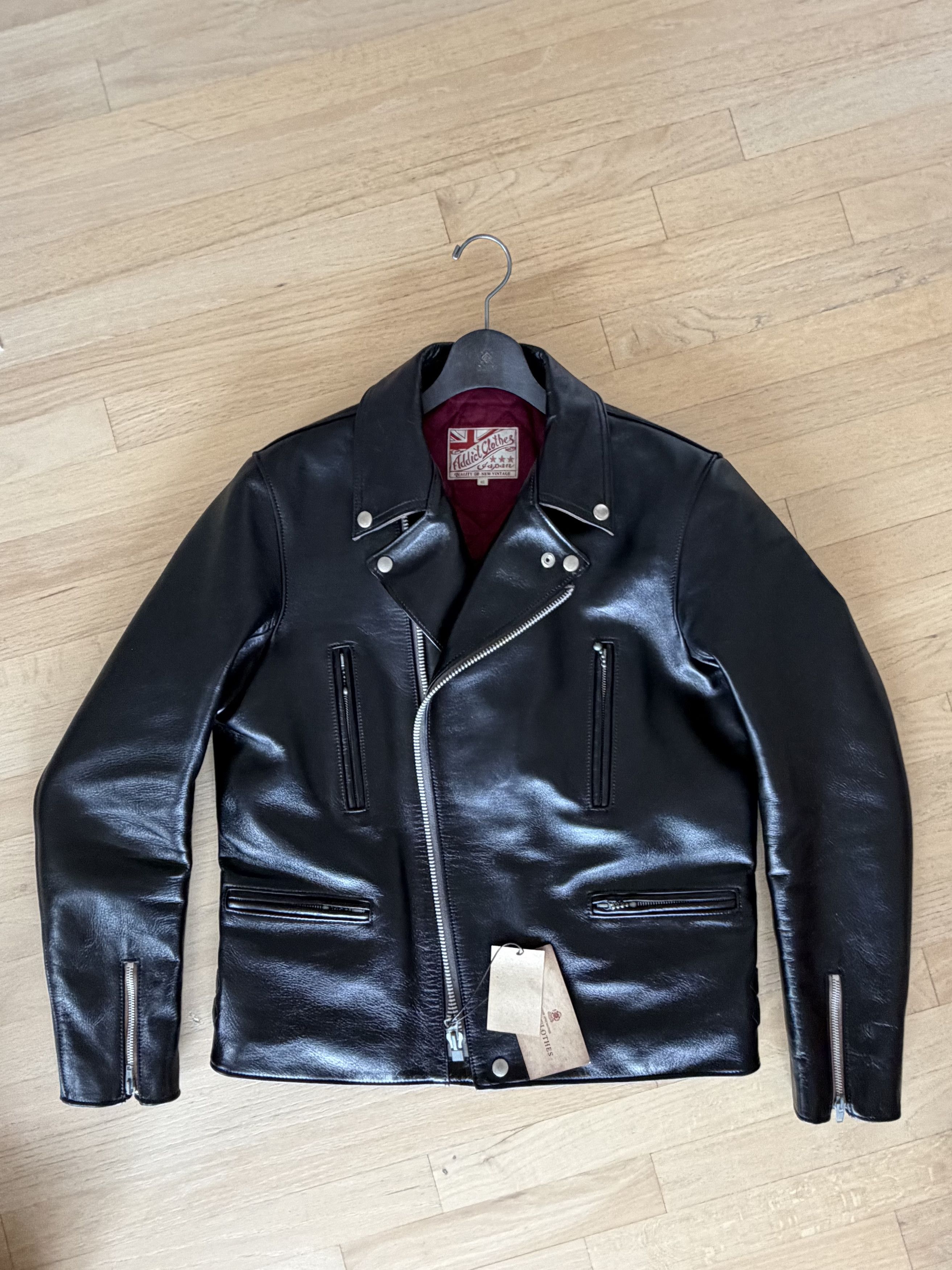 ADDICT ADDICT AD-02L DOUBLE RIDERS JACKET HORSE TEA CORE Size US L / EU 52-54 / 3 - 1 Thumbnail