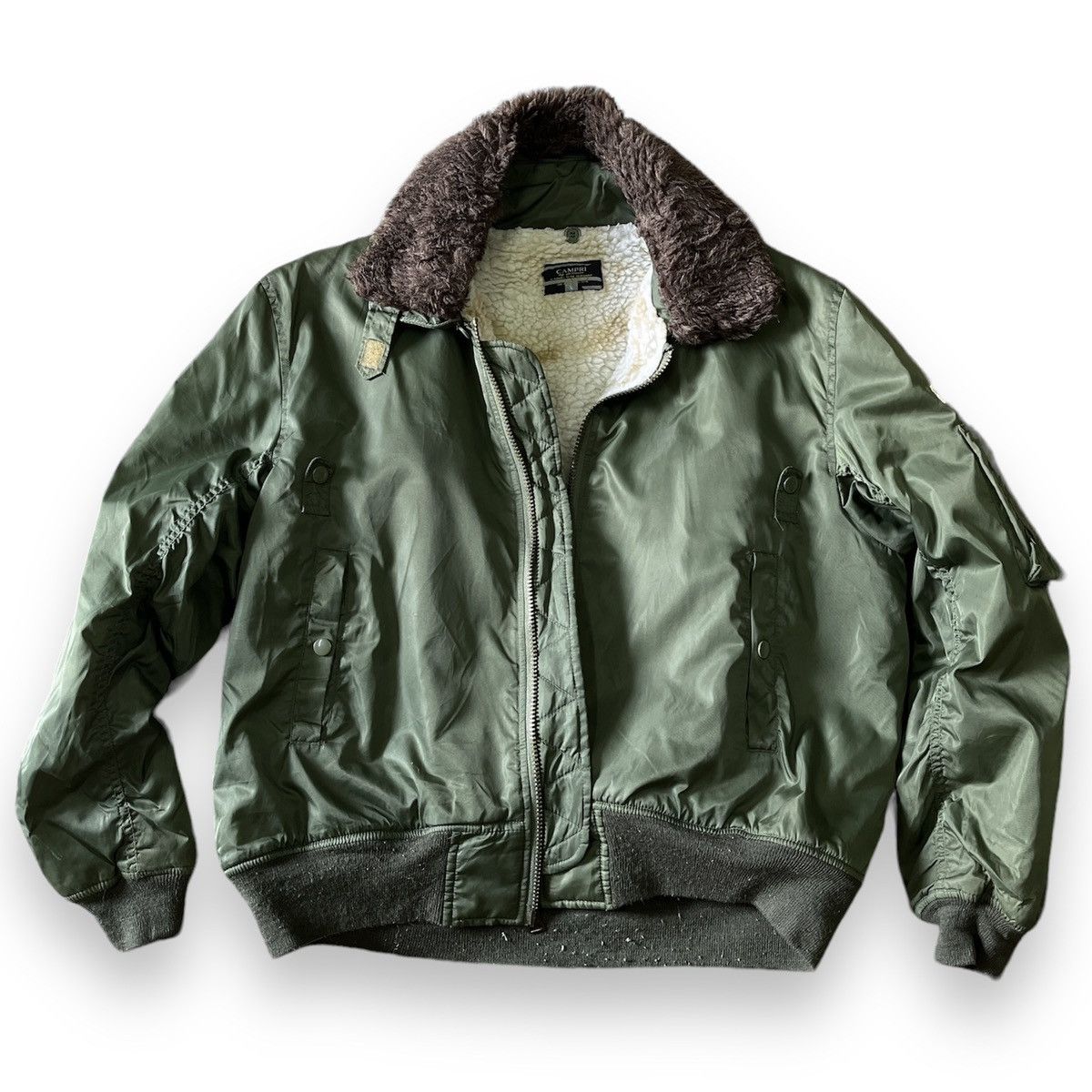 Vintage Vintage Army Military Bomber Campri Jacket Size US L / EU 52-54 / 3 - 1 Thumbnail