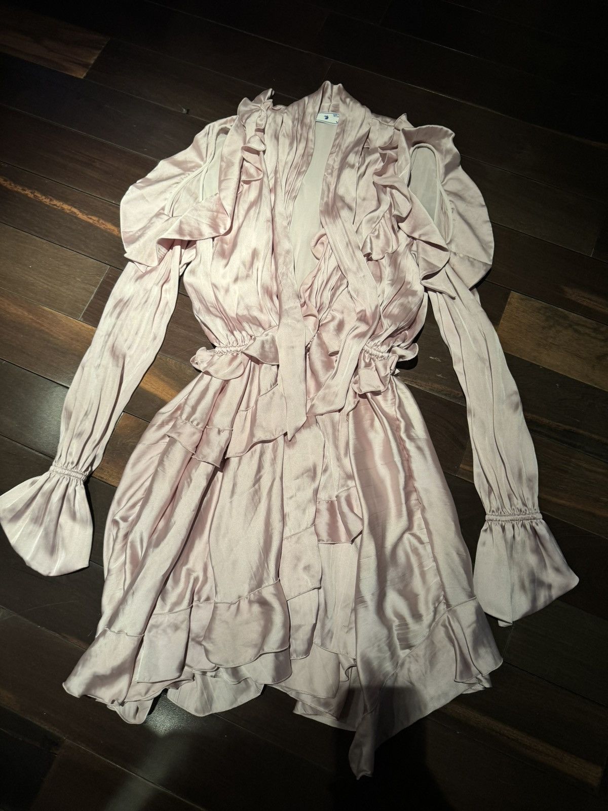 Image of Off White Dress in Pink, Women's (Size Small)