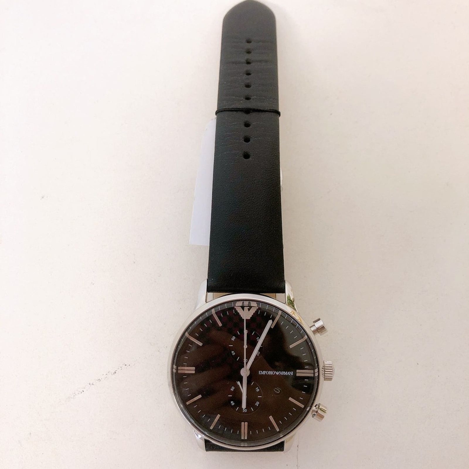 Emporio Armani Emporio Armani AR0397 Gianni Leather Strap Men's Watch Size ONE SIZE - 2 Thumbnail