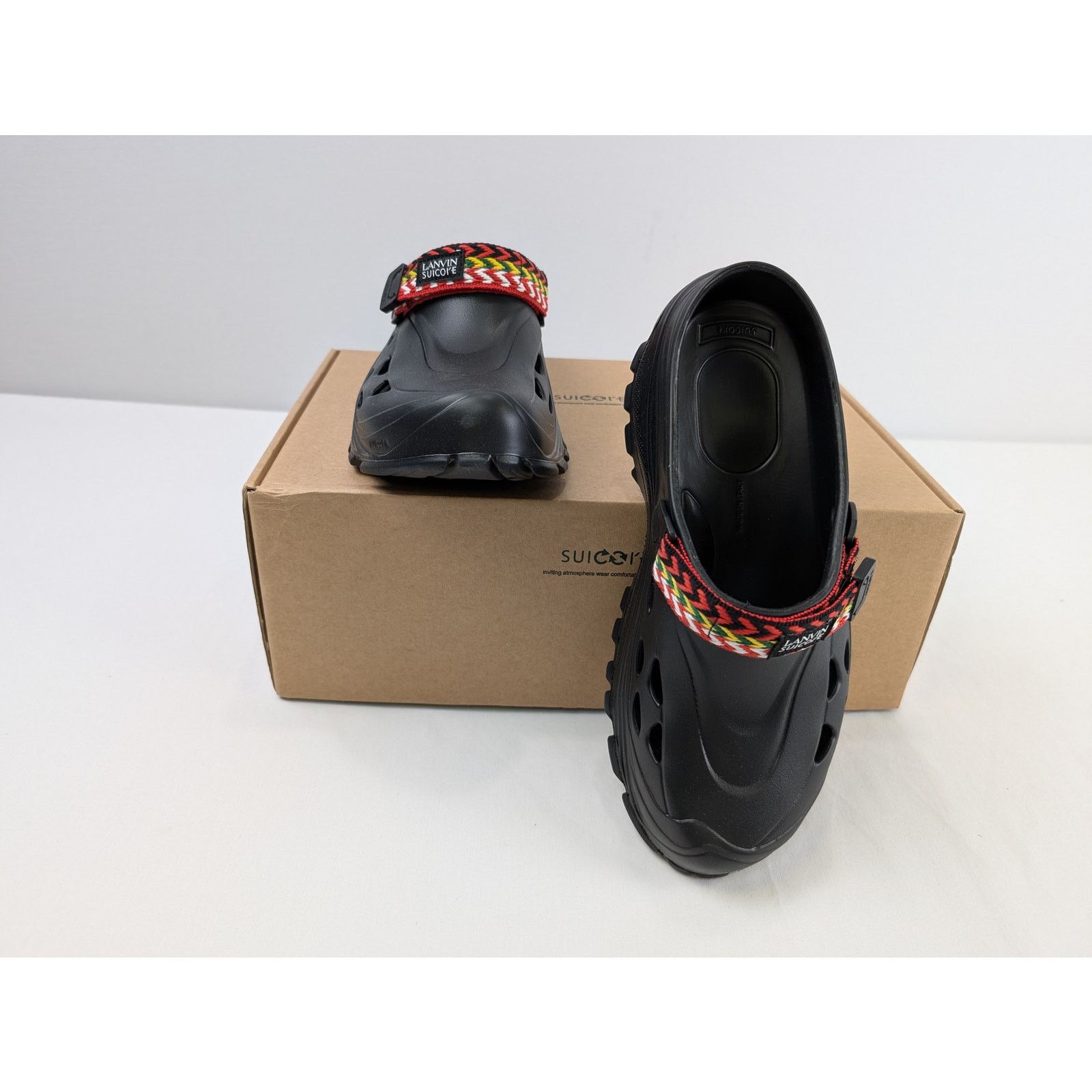 Lanvin × Suicoke o1rshd1 Q:2 / Mok Curb Laces Mule Slipper sandal in Black Size US 9 / EU 42 - 17 Thumbnail