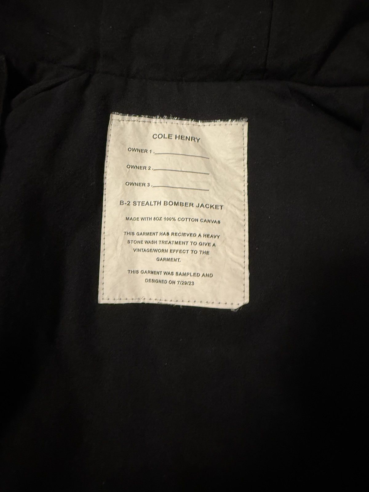 Cole Henry B-2 Stealth Bomber Jacket Size US S / EU 44-46 / 1 - 3 Thumbnail