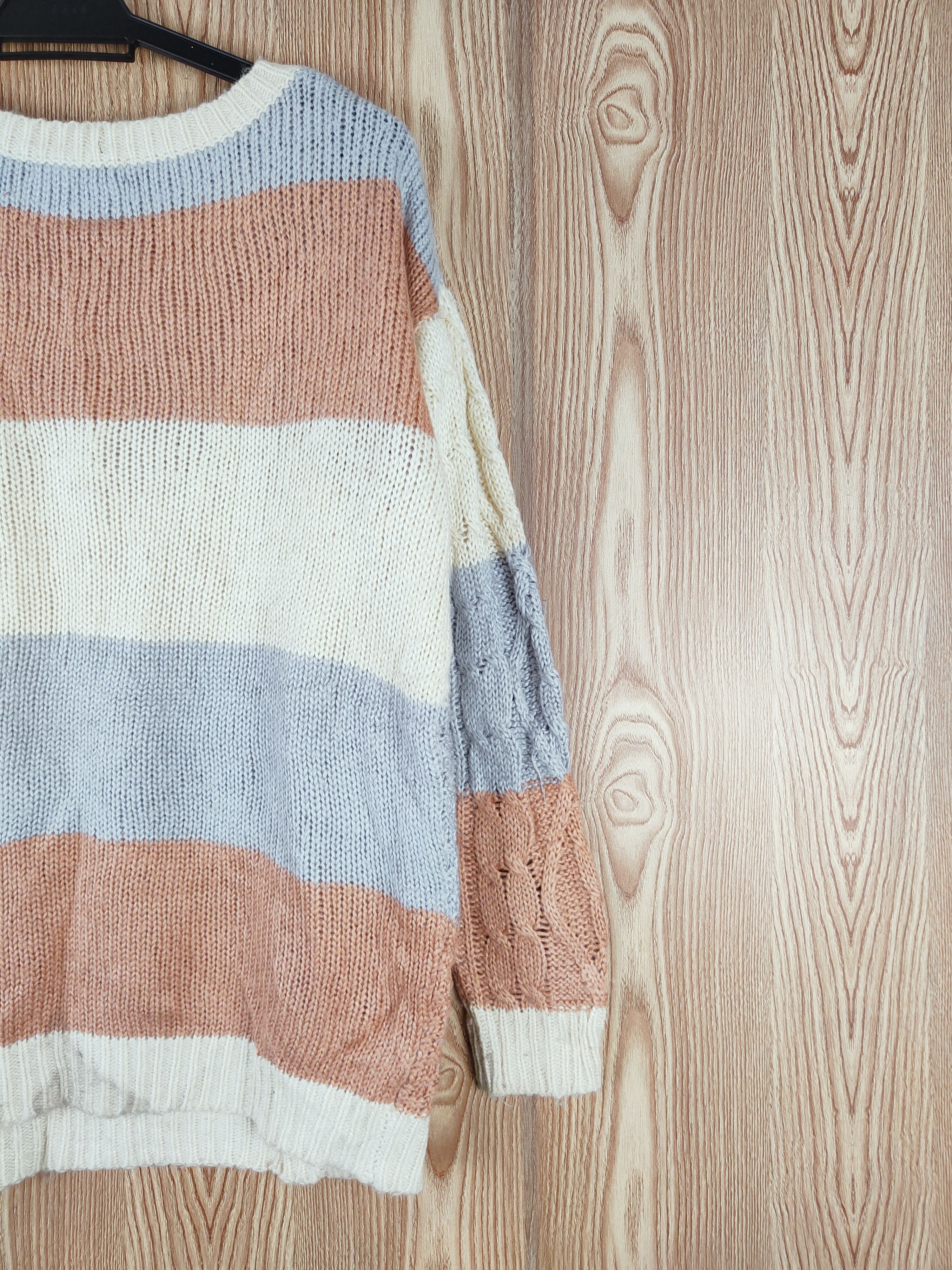 Homespun Knitwear Ingni Cream Knitwear Sweatshirts #W156 Size US M / EU 48-50 / 2 - 9 Thumbnail
