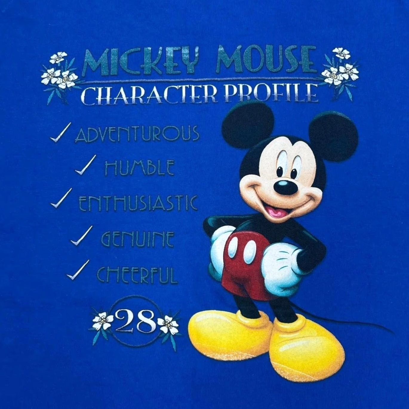 Disney VINTAGE Disney Delta Florida Mickey Mouse Graphic Blue T-Shirt Medium Mens Shirt Size US M / EU 48-50 / 2 - 5 Thumbnail