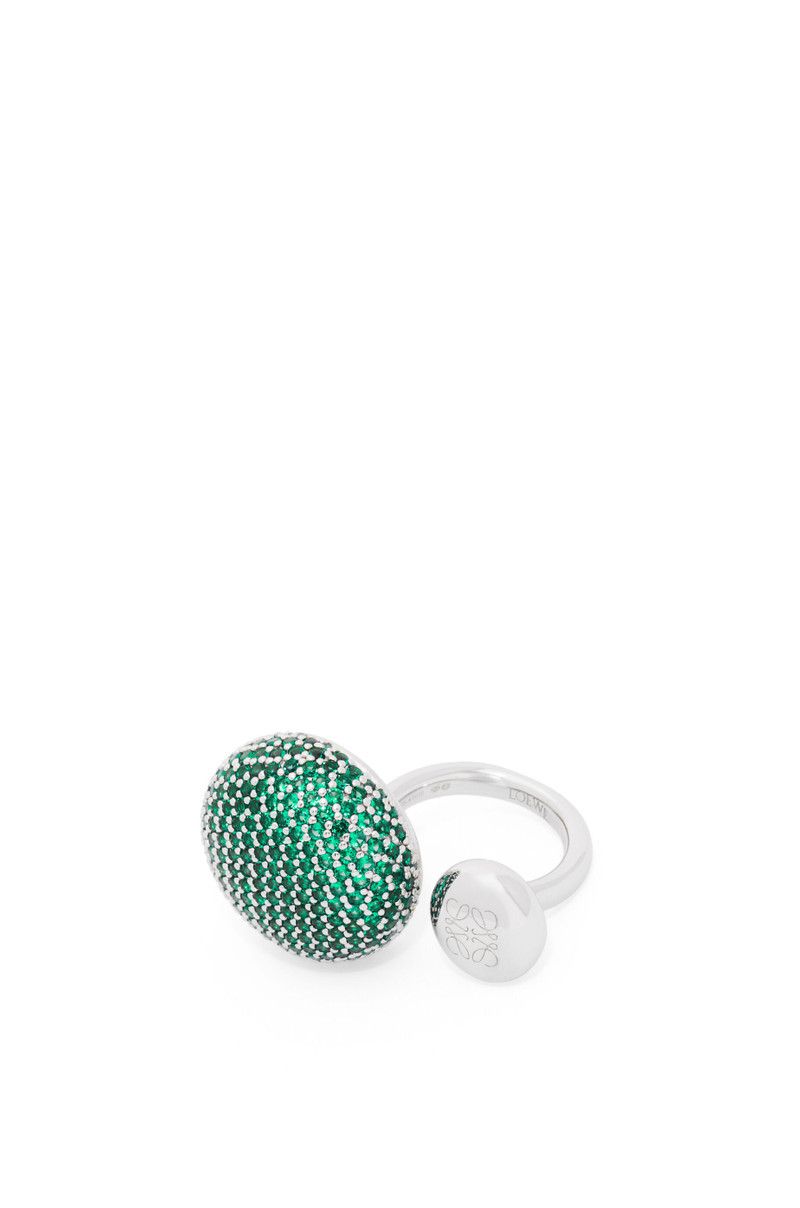 Loewe o1in1g0526 Size: OS / Anagram Ring Sterling Silver Crystals Size ONE SIZE - 1 Thumbnail