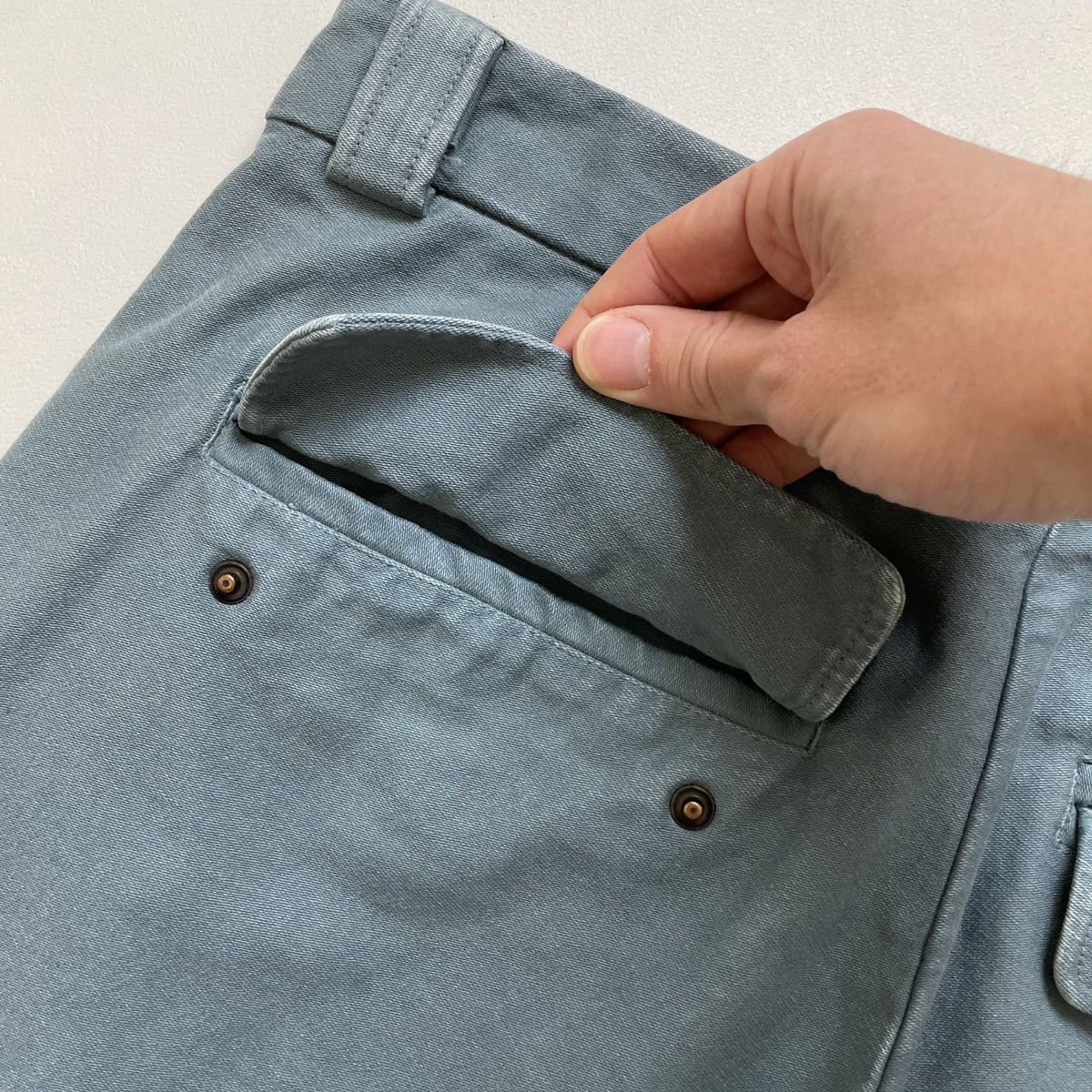 Dries Van Noten Sample ‘Washed Blue’ Wide Leg Utility Pants Size US 32 / EU 48 - 12 Thumbnail