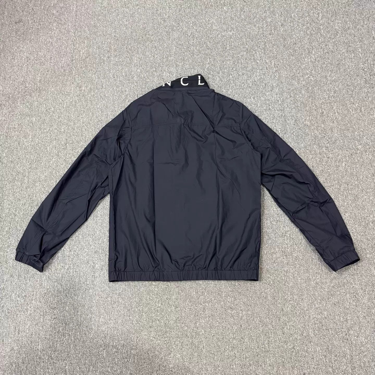 Moncler Moncler Unused Navy Nylon Embroidered Collar Jacket 3 Size US M / EU 48-50 / 2 - 2 Thumbnail