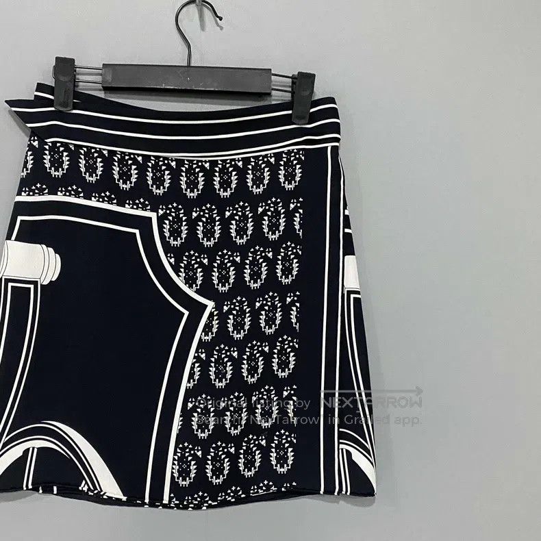 Hermes Hermes Patterned silk skirt Size 42" / US 20 - 3 Thumbnail