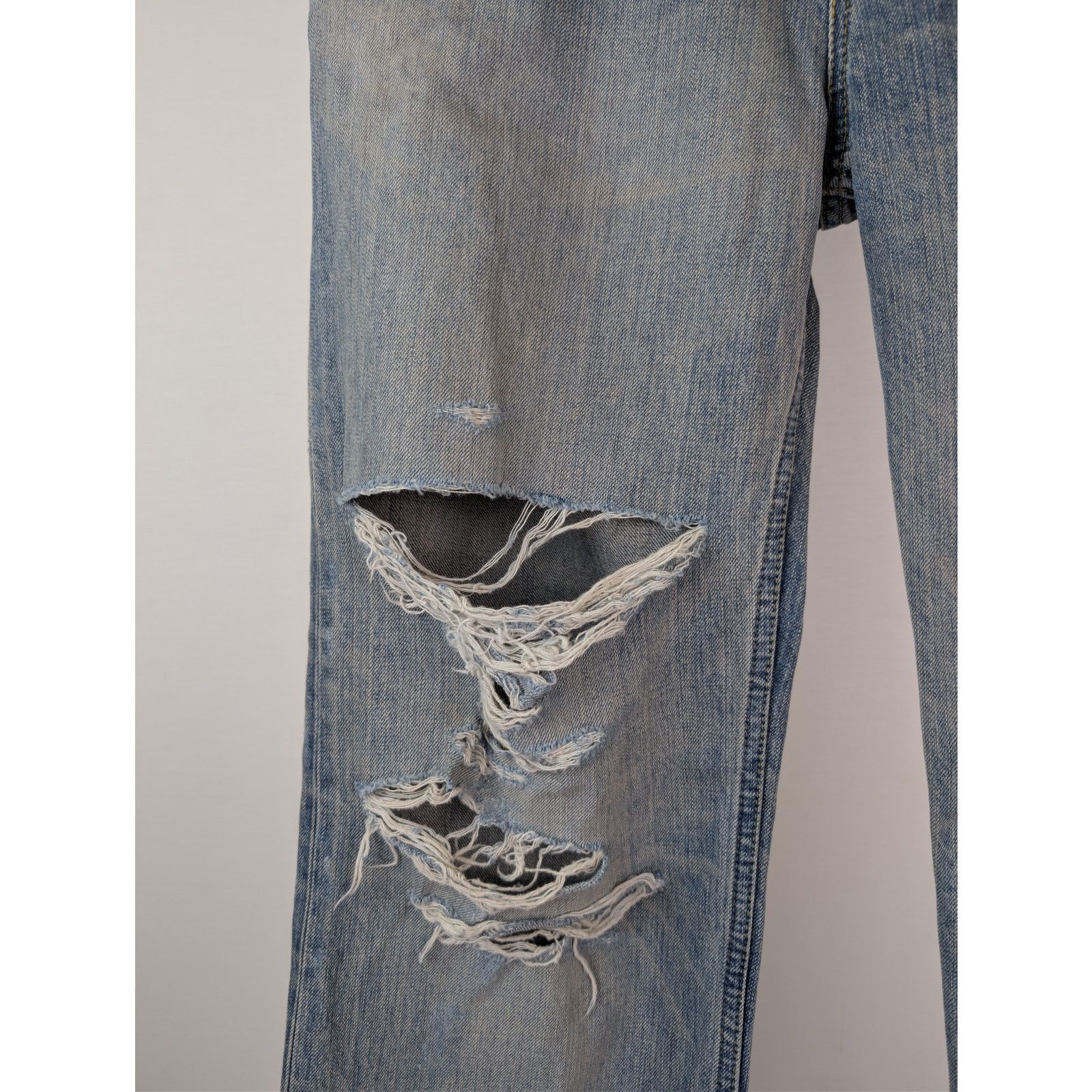 Balenciaga o1rshd1 Organic Selvedge Denim Integrated Belt Pants Size US 30 / EU 46 - 9 Thumbnail