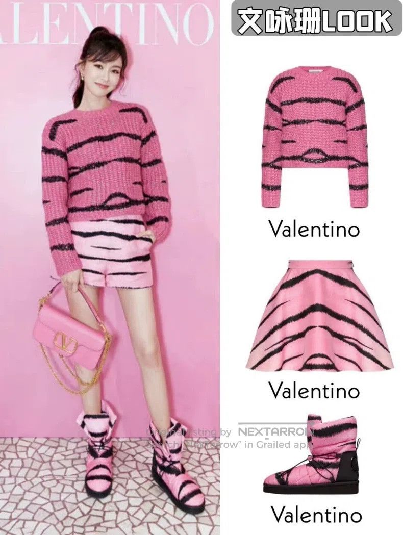 Valentino Valentino Pink embroidered sweater Size XS / US 0-2 / IT 36-38 - 9 Thumbnail