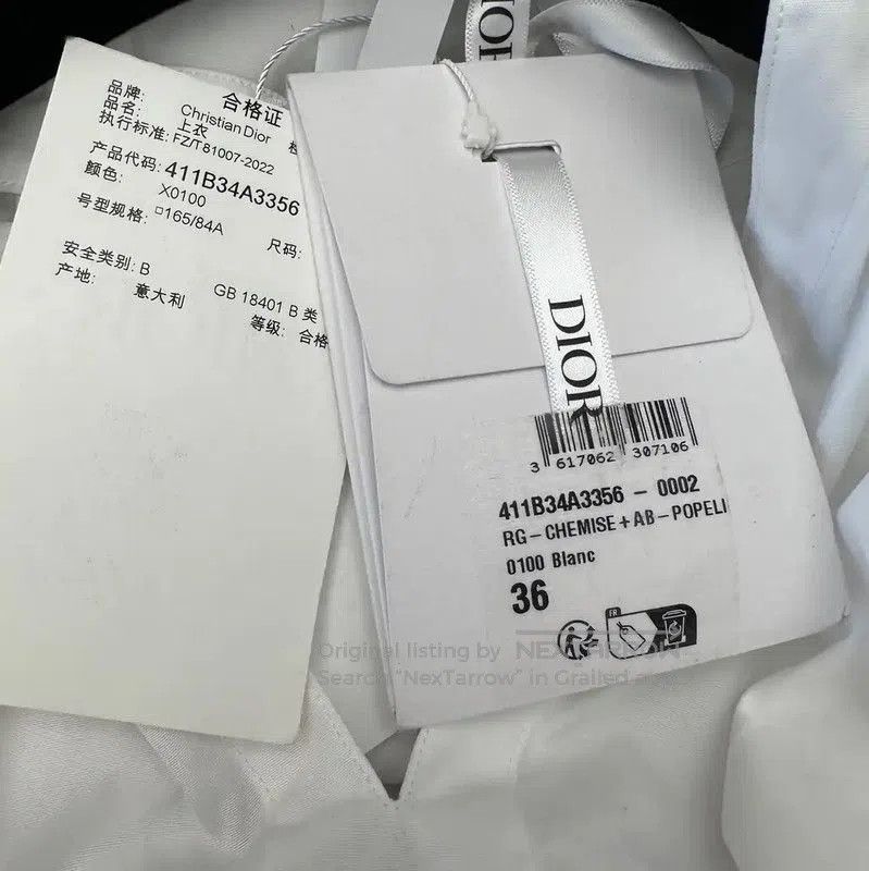 Dior Dior Women's White Long Sleeve Shirt . Size M / US 6-8 / IT 42-44 - 5 Thumbnail