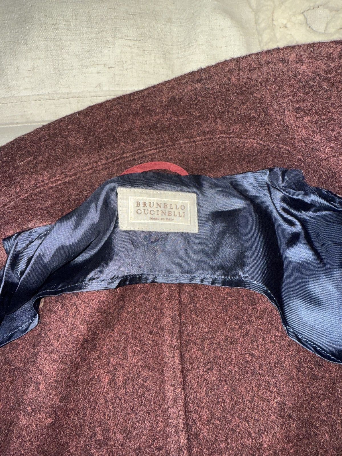 Brunello Cucinelli Brunello cucinelli burgundy wool jacket Size US S / EU 44-46 / 1 - 13 Thumbnail