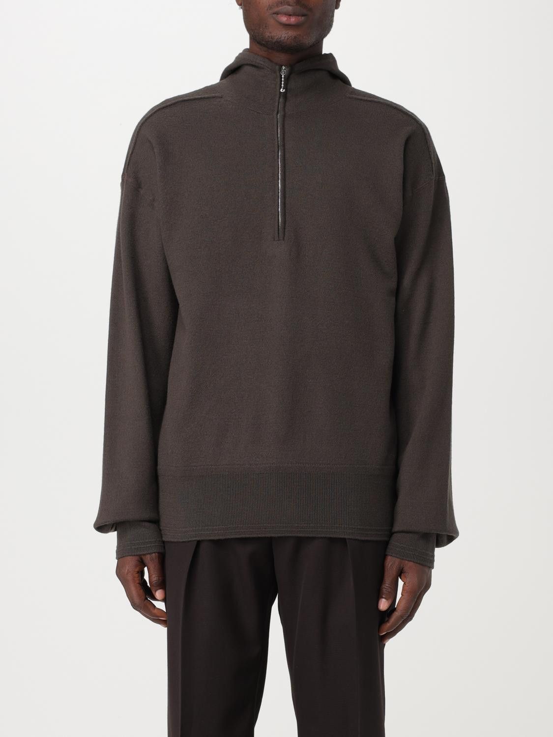 Burberry o1y0426 Wool Sweater in Dark Brown Size US M / EU 48-50 / 2 - 1 Thumbnail