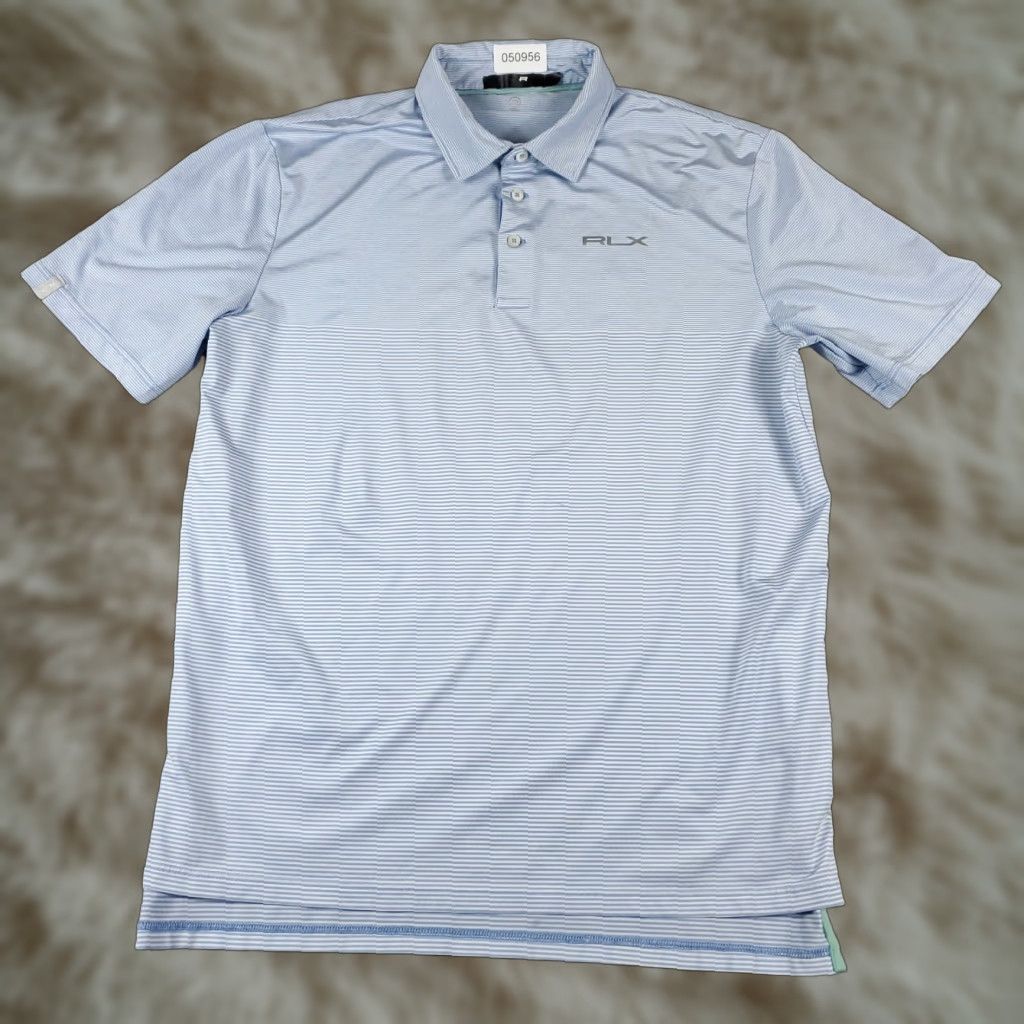 Ralph Lauren RLX Ralph Lauren Polo Shirt Mens XL Blue Striped Short Sleeve Polo Shirt XL Blue Striped Mens RLX Polo Shirt Size US XL / EU 56 / 4 - 1 Thumbnail
