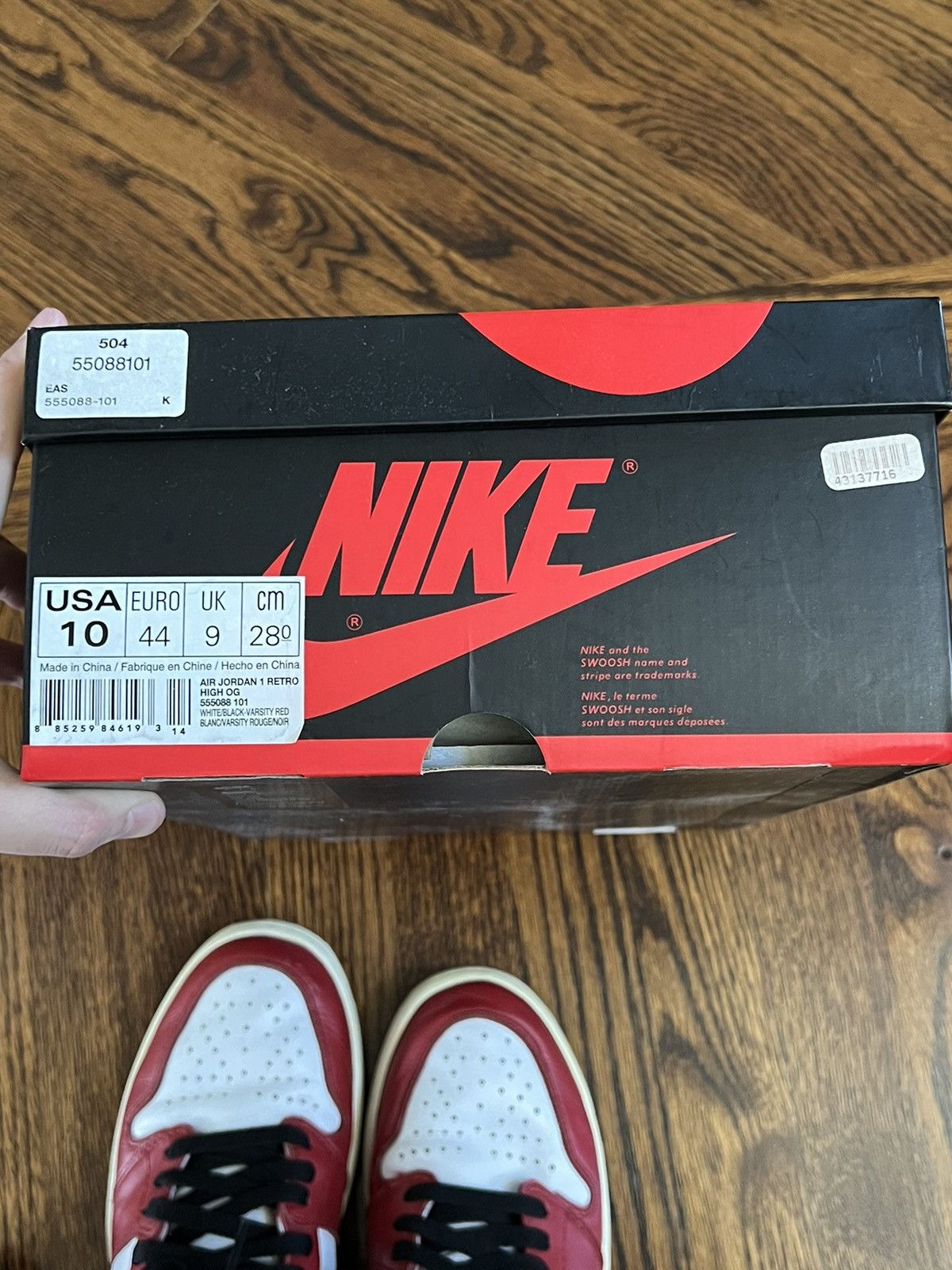 Jordan Brand × Nike Nike Jordan 1 Chicago (2015) Size US 10 / EU 43 - 8 Thumbnail