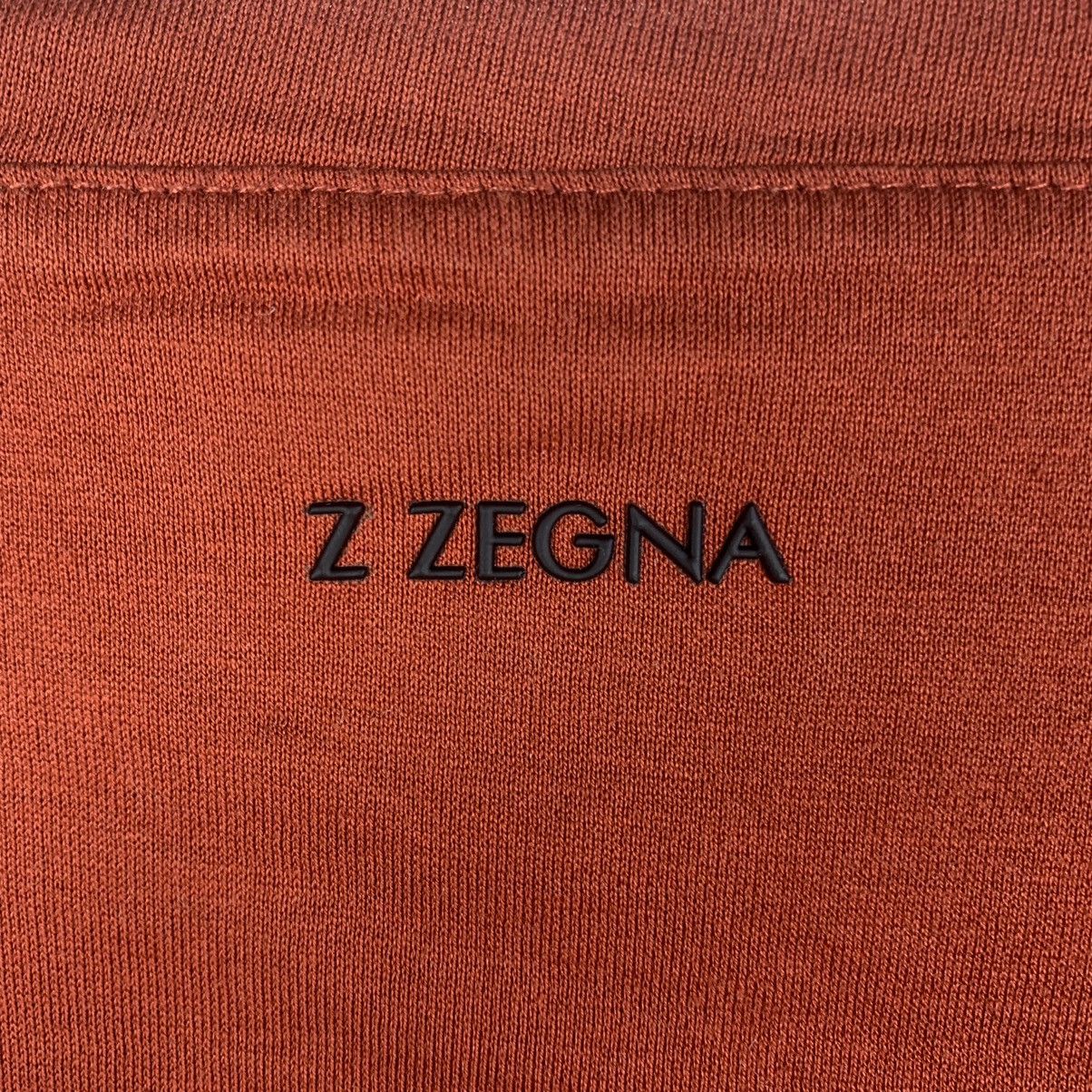 Z Zegna Z Zegna Luxury T Shirt Big Logo Size L Orange Italy Designer Size US L / EU 52-54 / 3 - 15 Thumbnail