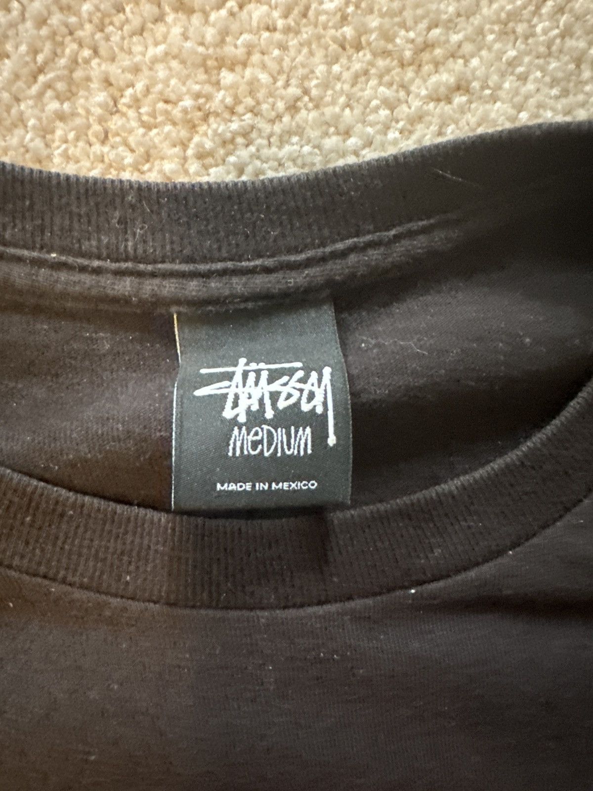 Bape × Stussy Stussy x Bape Vintage Colab Neon Black Tee Size US M / EU 48-50 / 2 - 2 Thumbnail