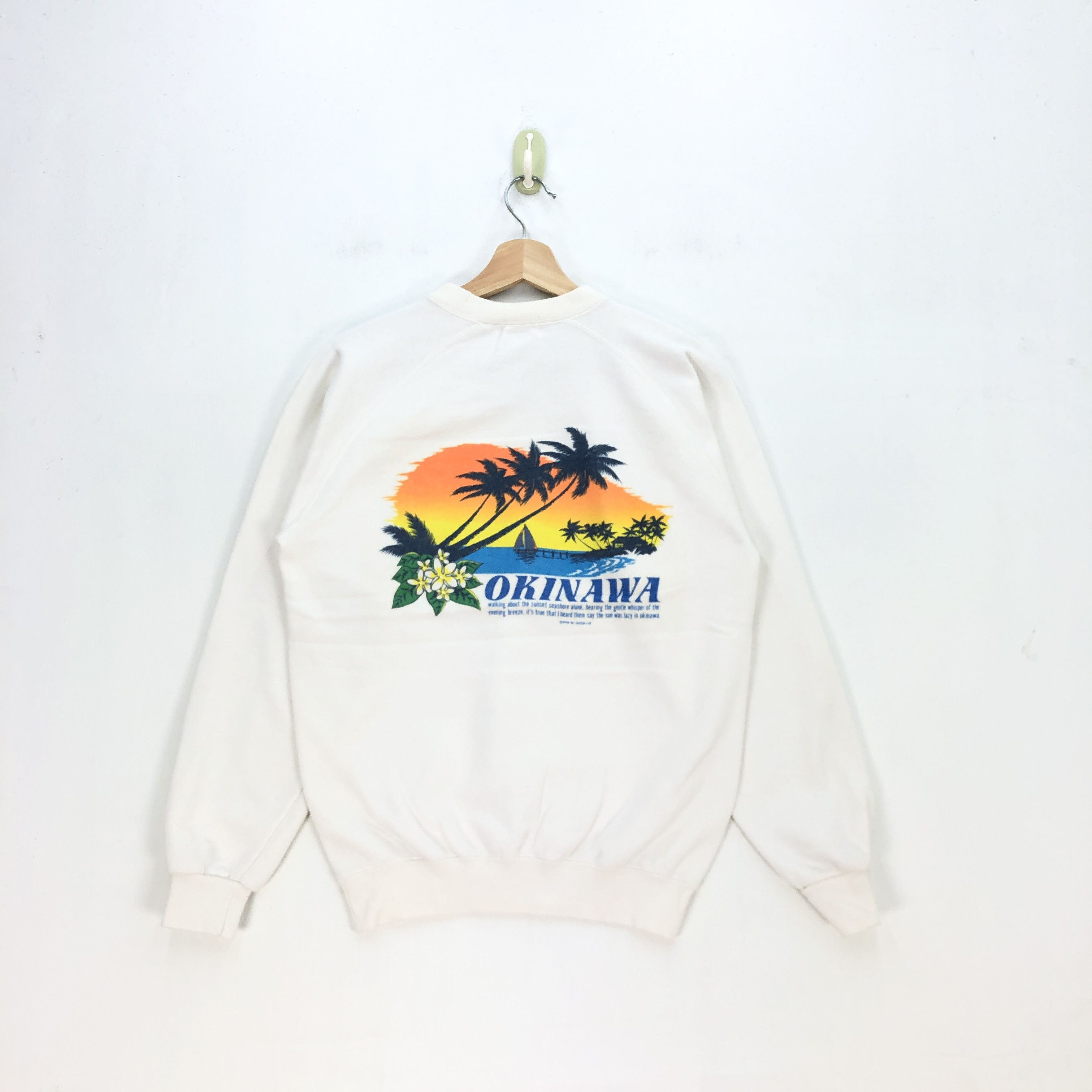 Japanese Brand × Vintage Vintage Okinawa Hawaiian Sweatshirt Shirt Sweater Jumper Size S / US 4 / IT 40 - 1 Thumbnail