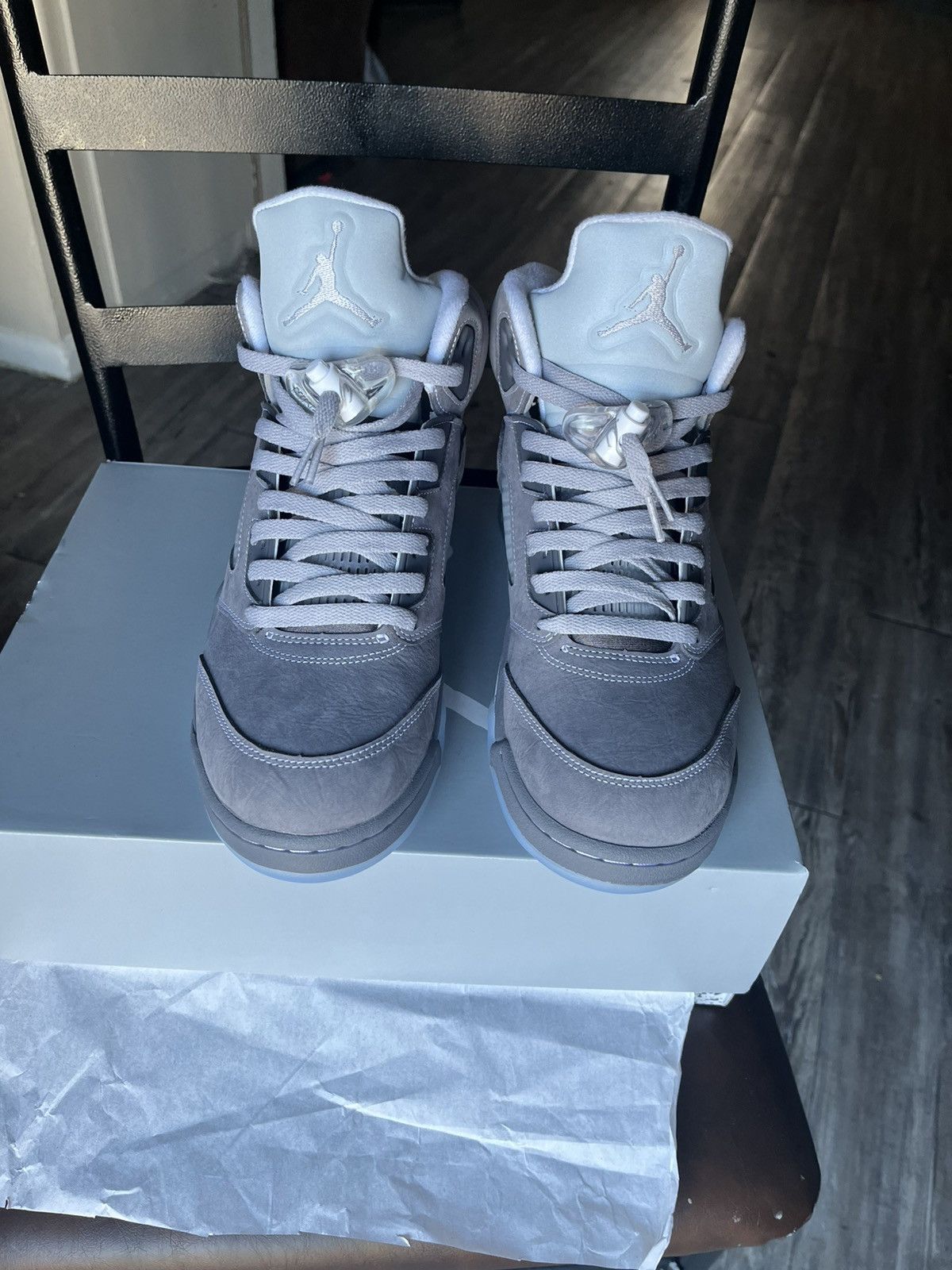 Jordan Brand Air jordan retro 5 “wolf grey” Size US 9.5 / EU 42-43 - 1 Thumbnail