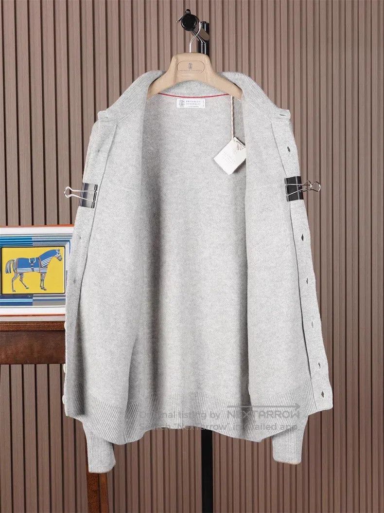 Brunello Cucinelli Brunello Cucinelli Cashmere knitted coat Size US M / EU 48-50 / 2 - 4 Thumbnail