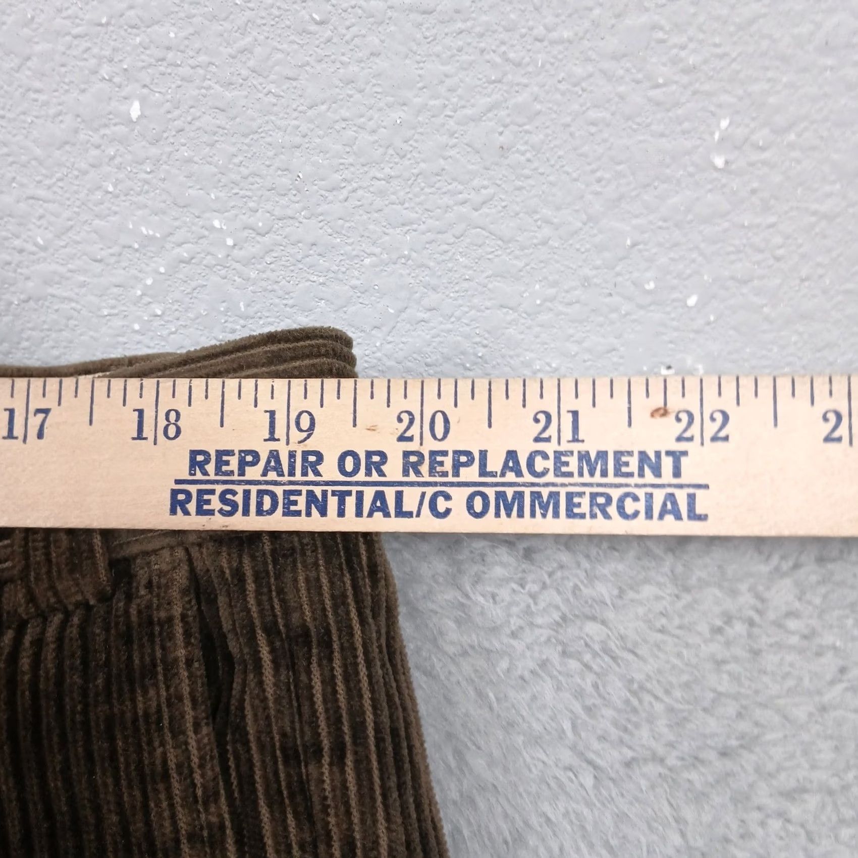 Vintage Rendezvous by Ballin Mens Brown Corduroy Dress Pants - Mid Rise, Pleated, 32in Size US 40 / EU 56 - 7 Thumbnail