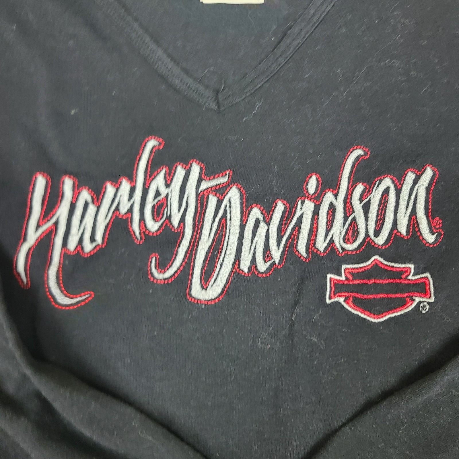 Harley Davidson Harley-Davidson Top Tee Women Large Sleeve Long Sleeve Bla Size L / US 10 / IT 46 - 6 Thumbnail
