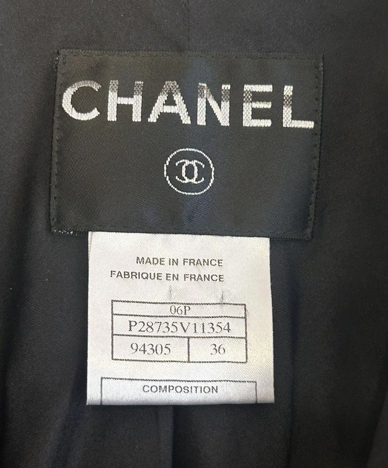 Chanel × Vintage Chanel Vintage « coat » Button up Midi Silk Dress - Black Size XS / US 0-2 / IT 36-38 - 3 Thumbnail