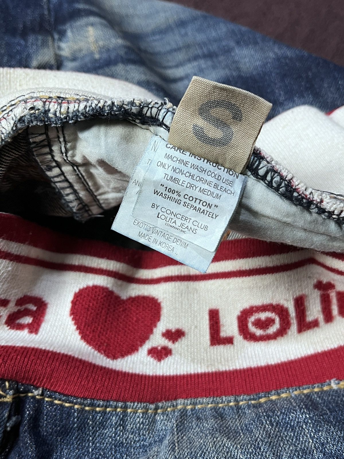 Japanese Brand Lolita Love Mudwash Jeans Size US 29 - 7 Thumbnail