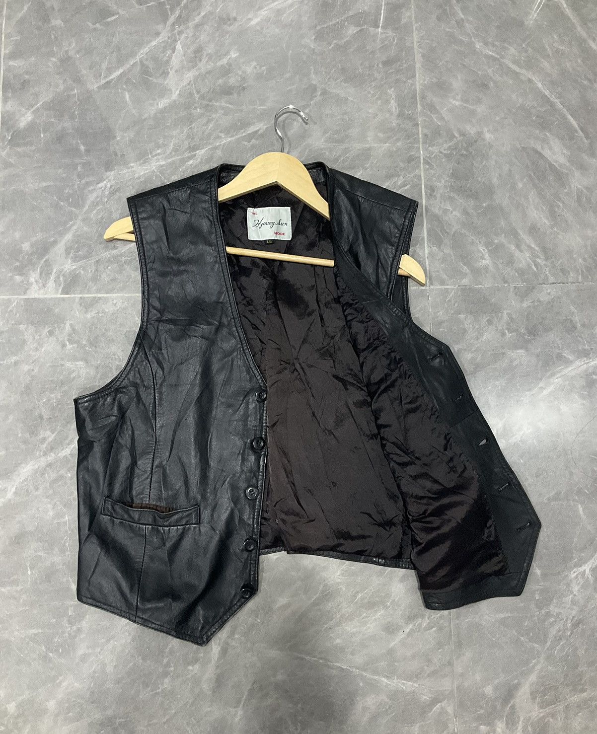 Leather Vintage The Biker Leather Jacket Young sun Vest Size US M / EU 48-50 / 2 - 2 Thumbnail