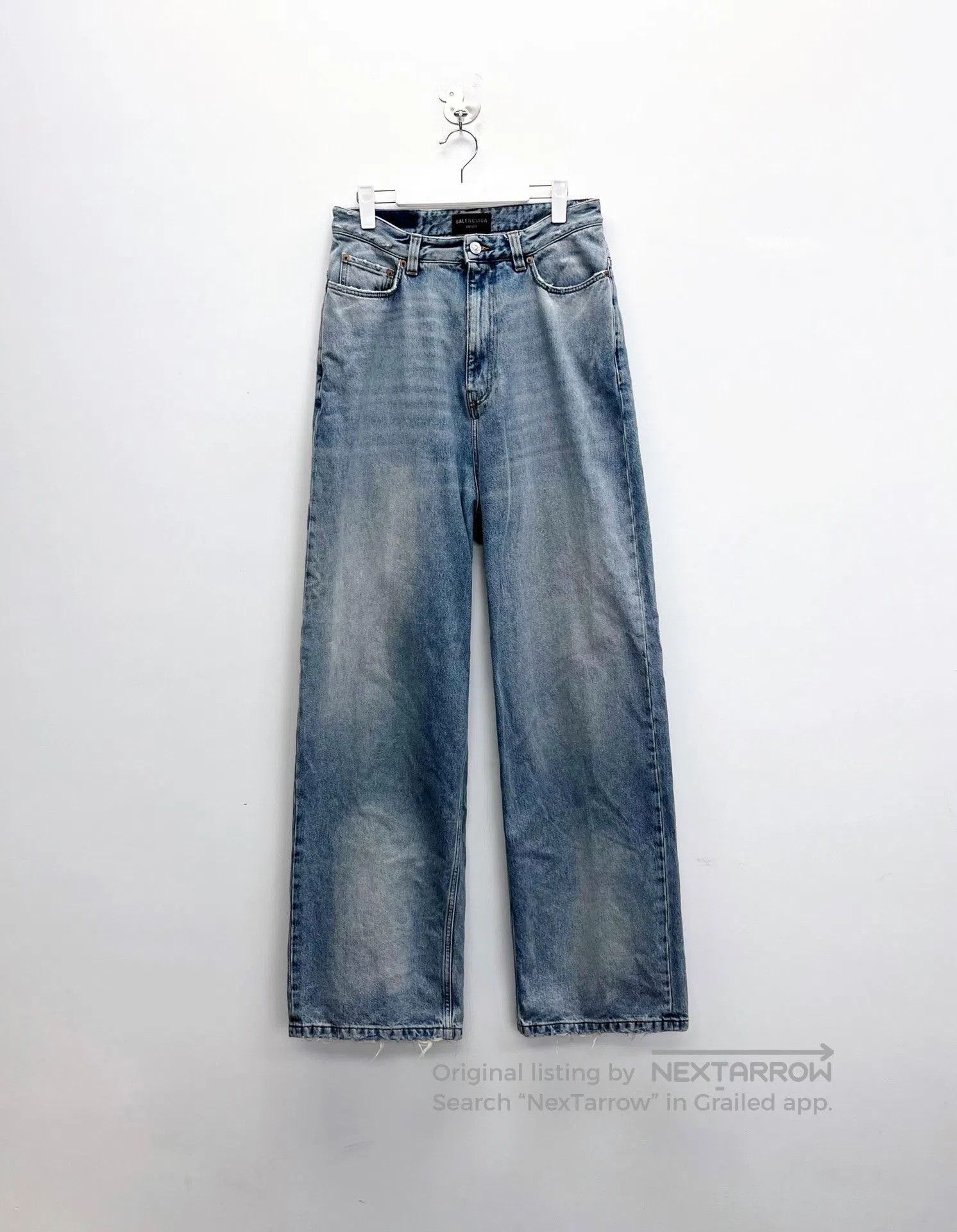 Balenciaga Balenciaga Back Patch Logo Washed Jeans. Size US 30 / EU 46 - 1 Thumbnail