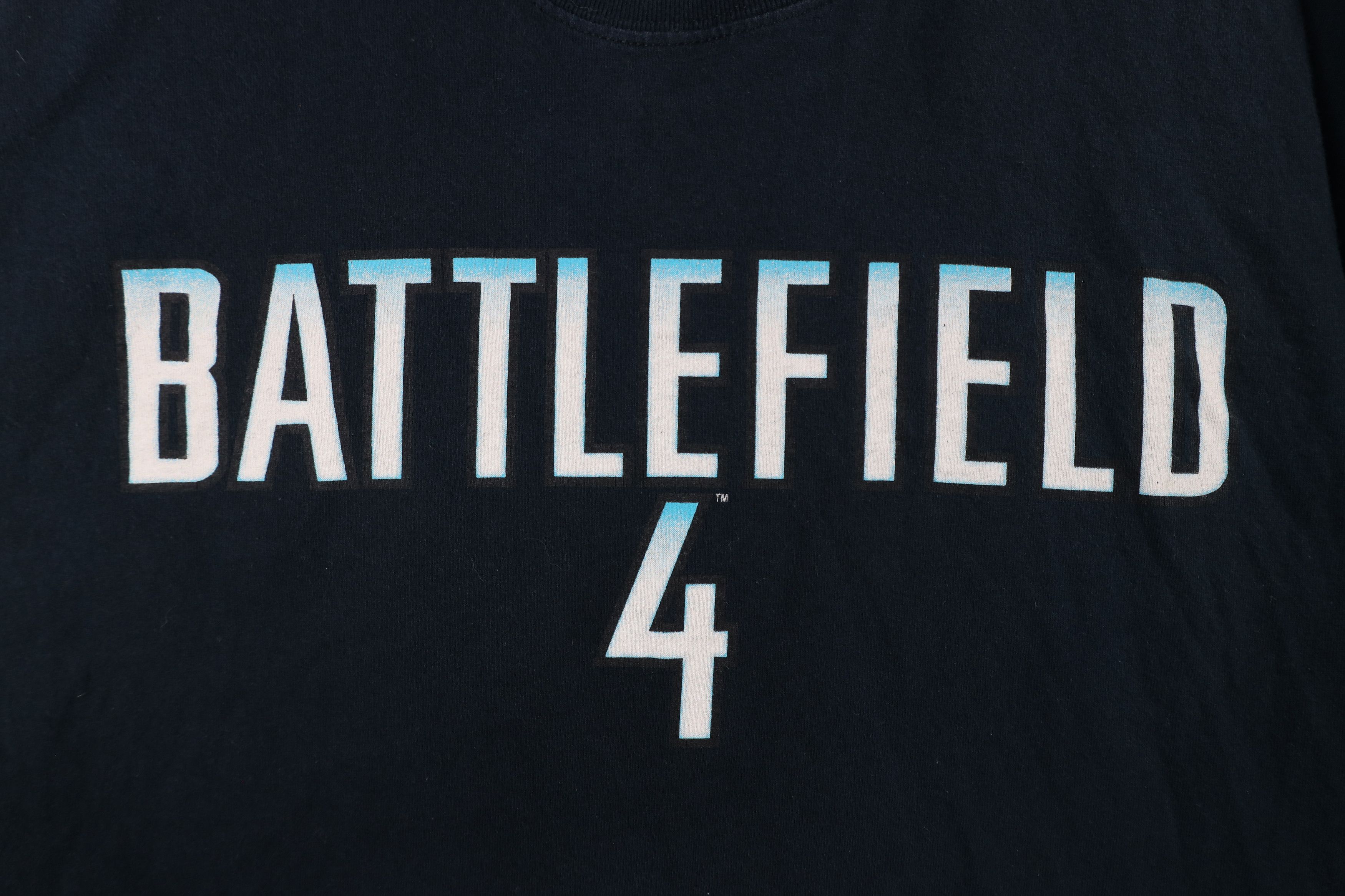 Vintage Vintage Y2K Spell Out Battlefield 4 Video Game T-Shirt Black Size US XL / EU 56 / 4 - 4 Thumbnail