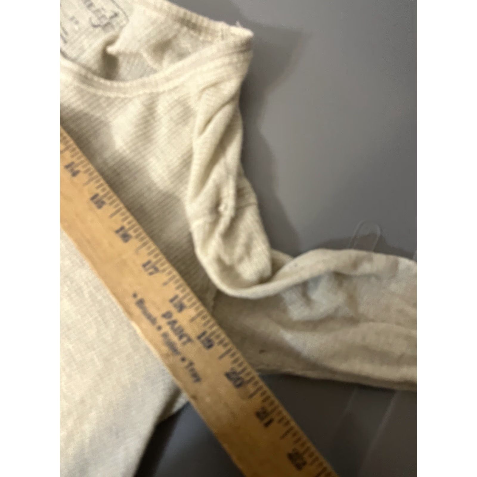 Free People We The Free Top Small Beige Coralline Thermal Waffle Knit Oversized Boho Beach Size S / US 4 / IT 40 - 5 Thumbnail