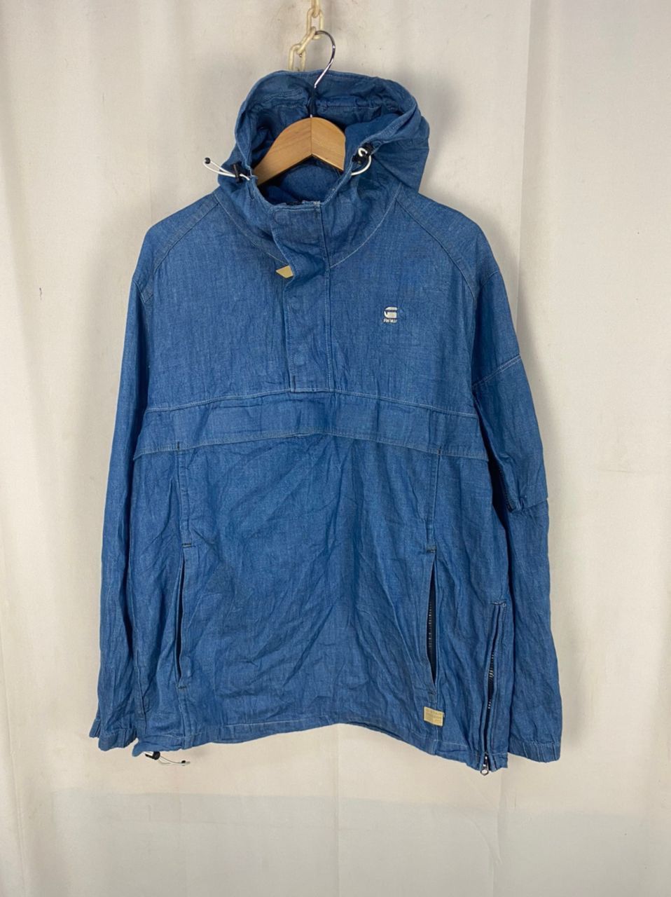 G-Star G star raw half zipper denim hoodie jacket Size US M / EU 48-50 / 2 - 9 Thumbnail