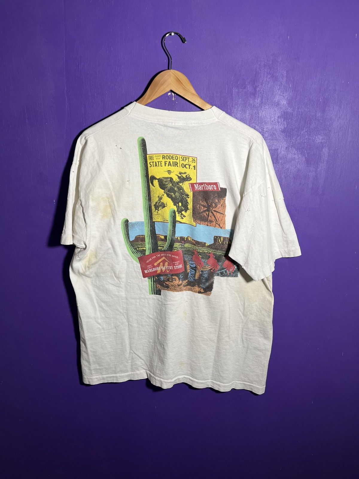 Marlboro × Vintage Vintage 90s Marlboro country store pocket tee Size US XL / EU 56 / 4 - 2 Thumbnail