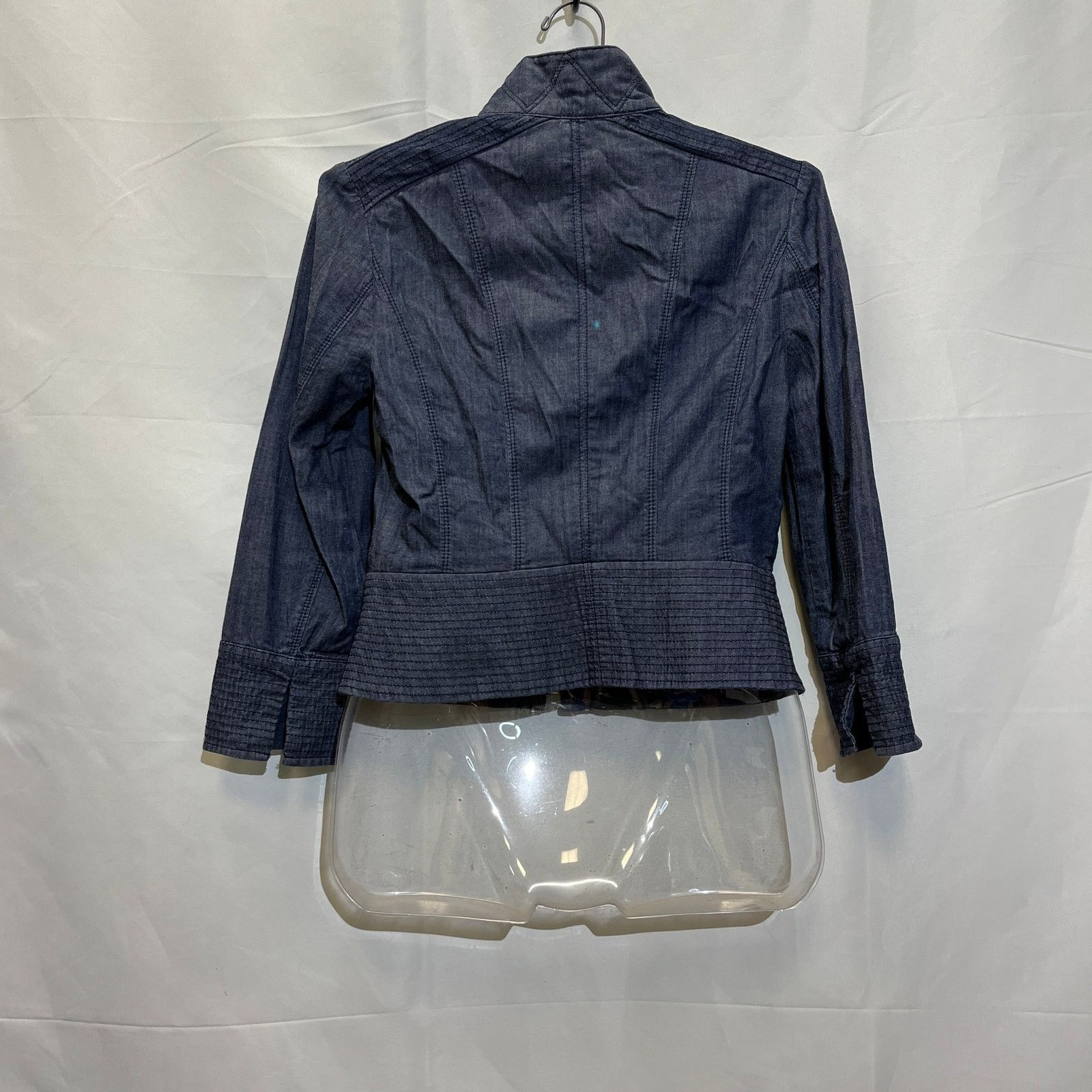 White House Black Market White House Black Market Denim Jacket Womens Size 00 Blue Size XXS / US 00 / IT 34 - 15 Thumbnail