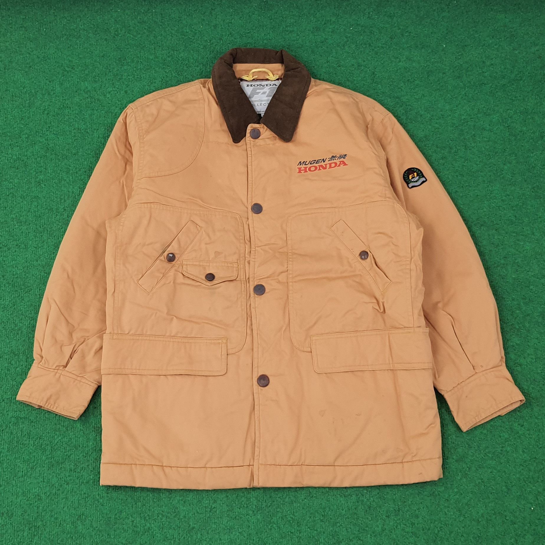 Japanese Brand Vintage HONDA F-1 Japan Custom Back Logo Jacket C254N24 Size US L / EU 52-54 / 3 - 3 Thumbnail