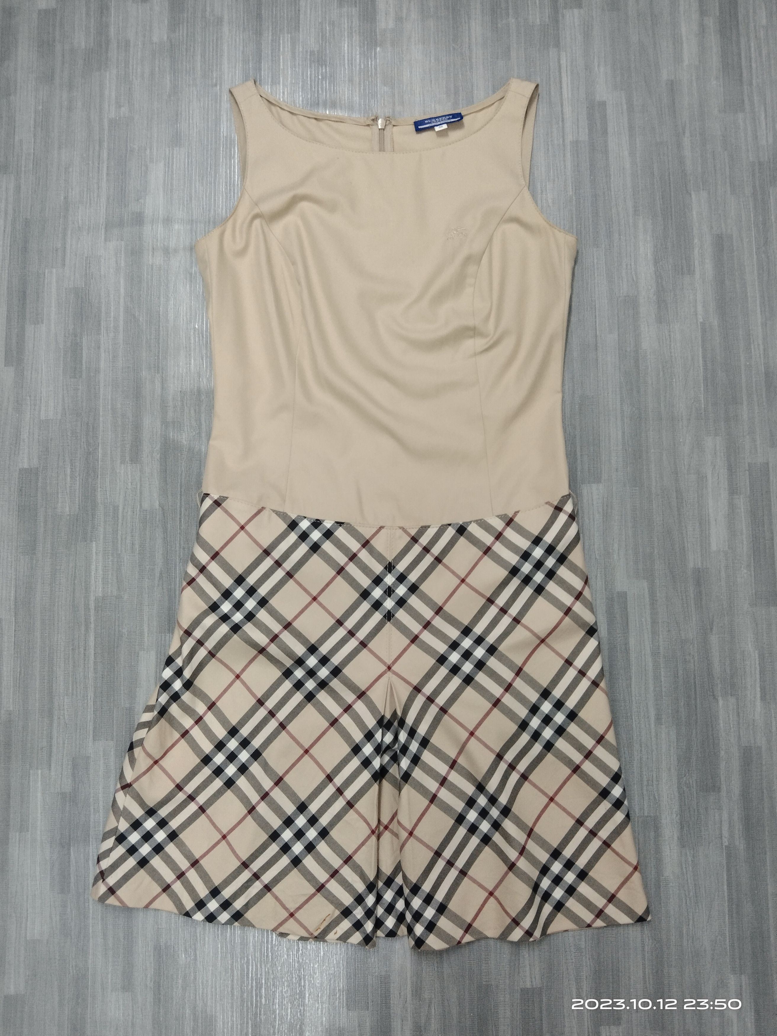Burberry OG GRAILS🔥BURBERRY NOVA CHECK DRESS Size XS / US 0-2 / IT 36-38 - 2 Thumbnail
