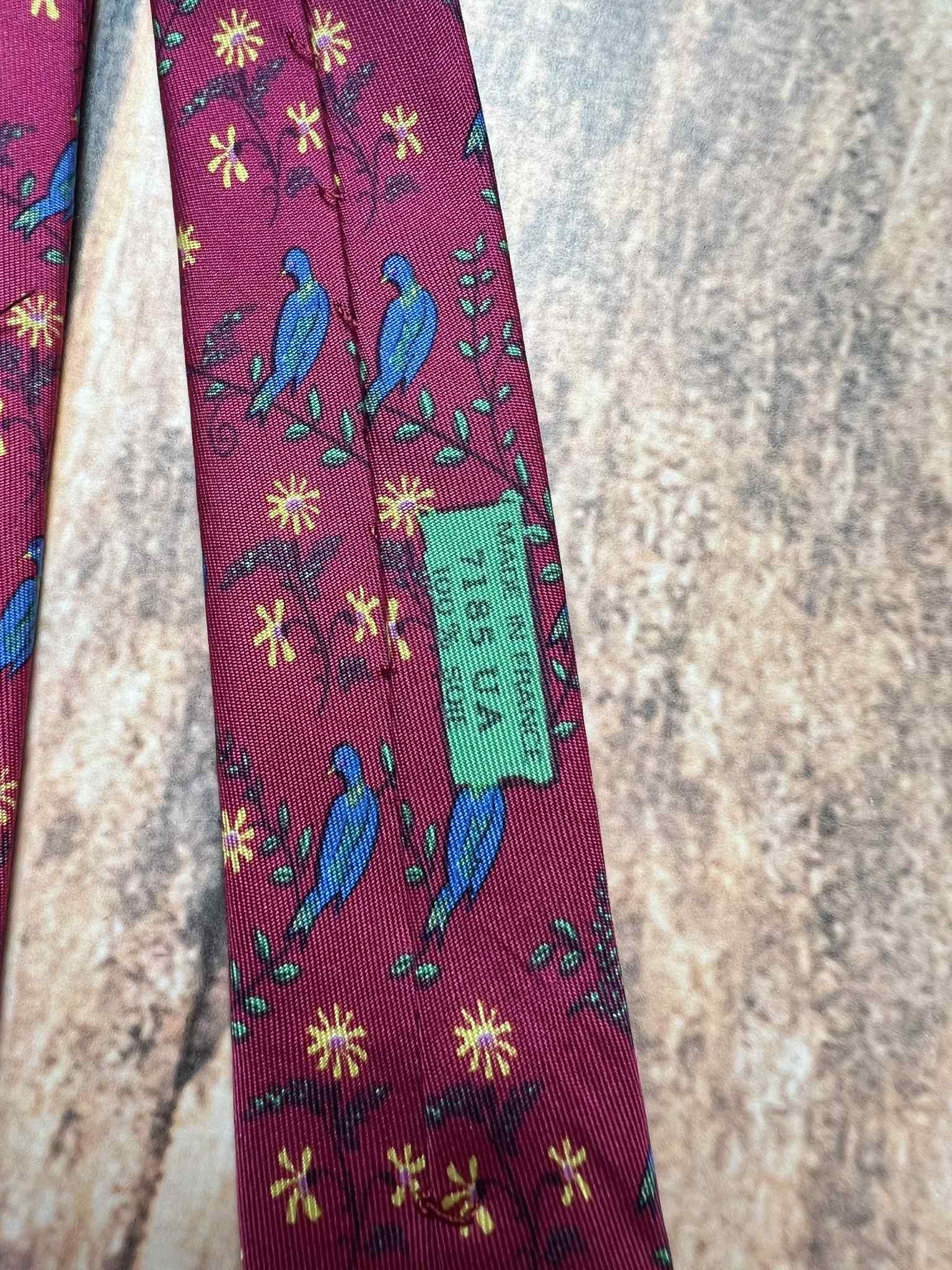 Hermes Hermes of Paris Silk Tie 7185 UA vintage Size ONE SIZE - 3 Thumbnail