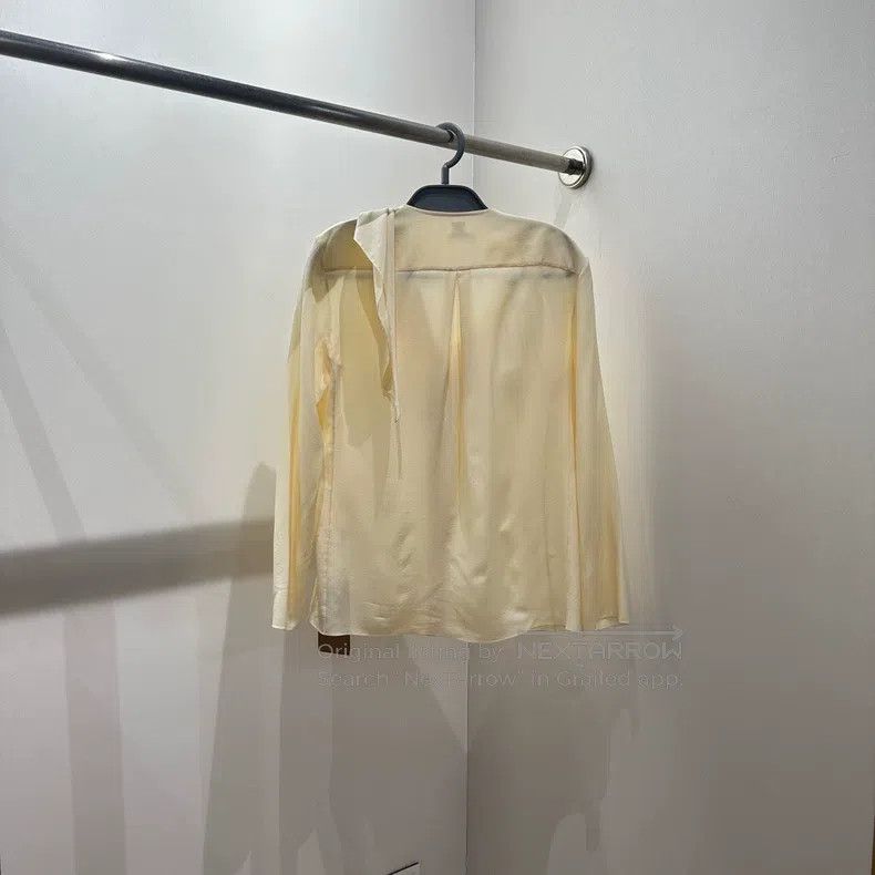 Hermes Hermes Silk Yellow Ribbon Shirt Size XXS / US 00 / IT 34 - 2 Thumbnail