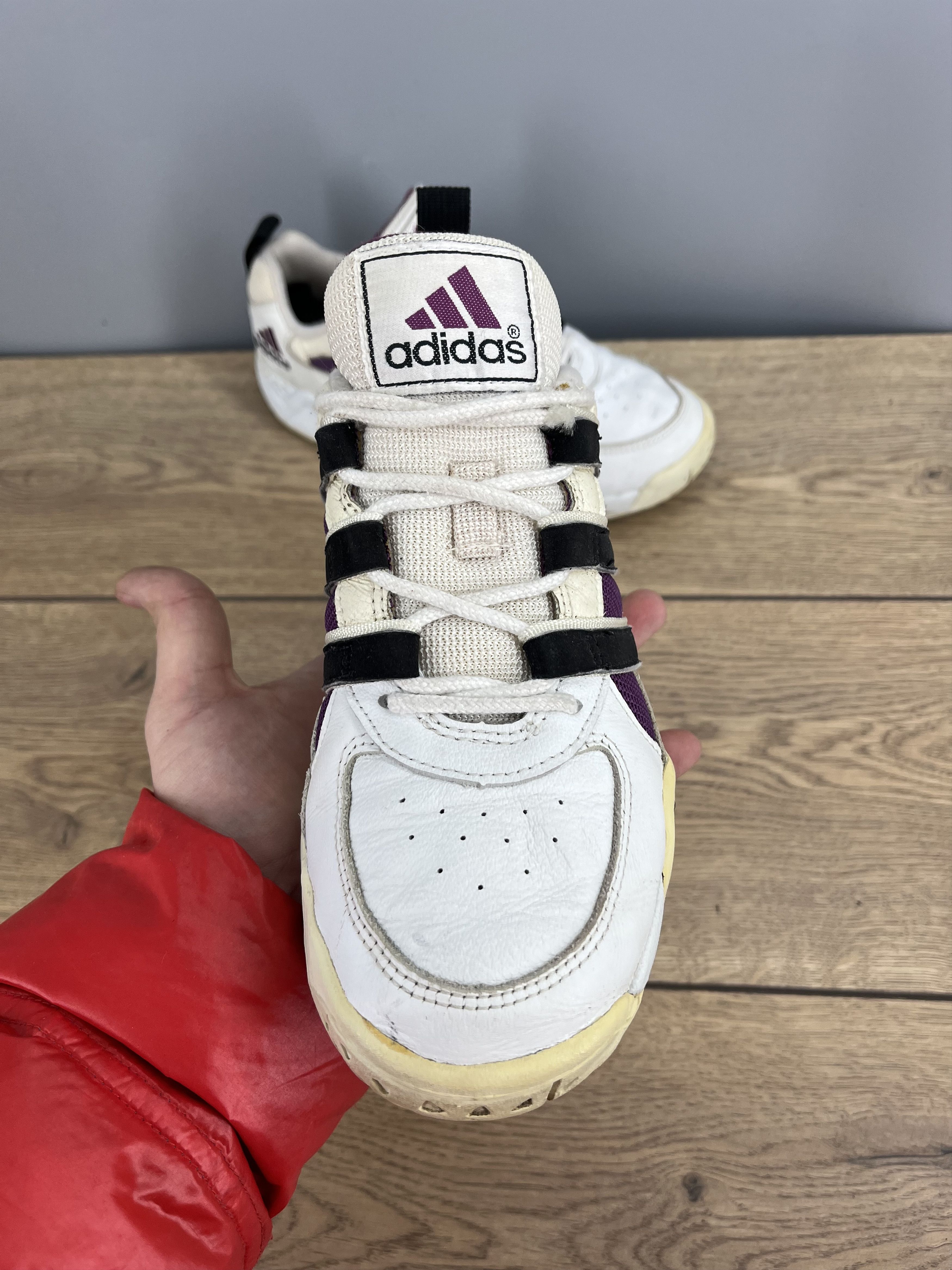 Adidas Vintage 1997 adidas Women’s Trainers White Black Purple Size US 8 / IT 38 - 9 Thumbnail